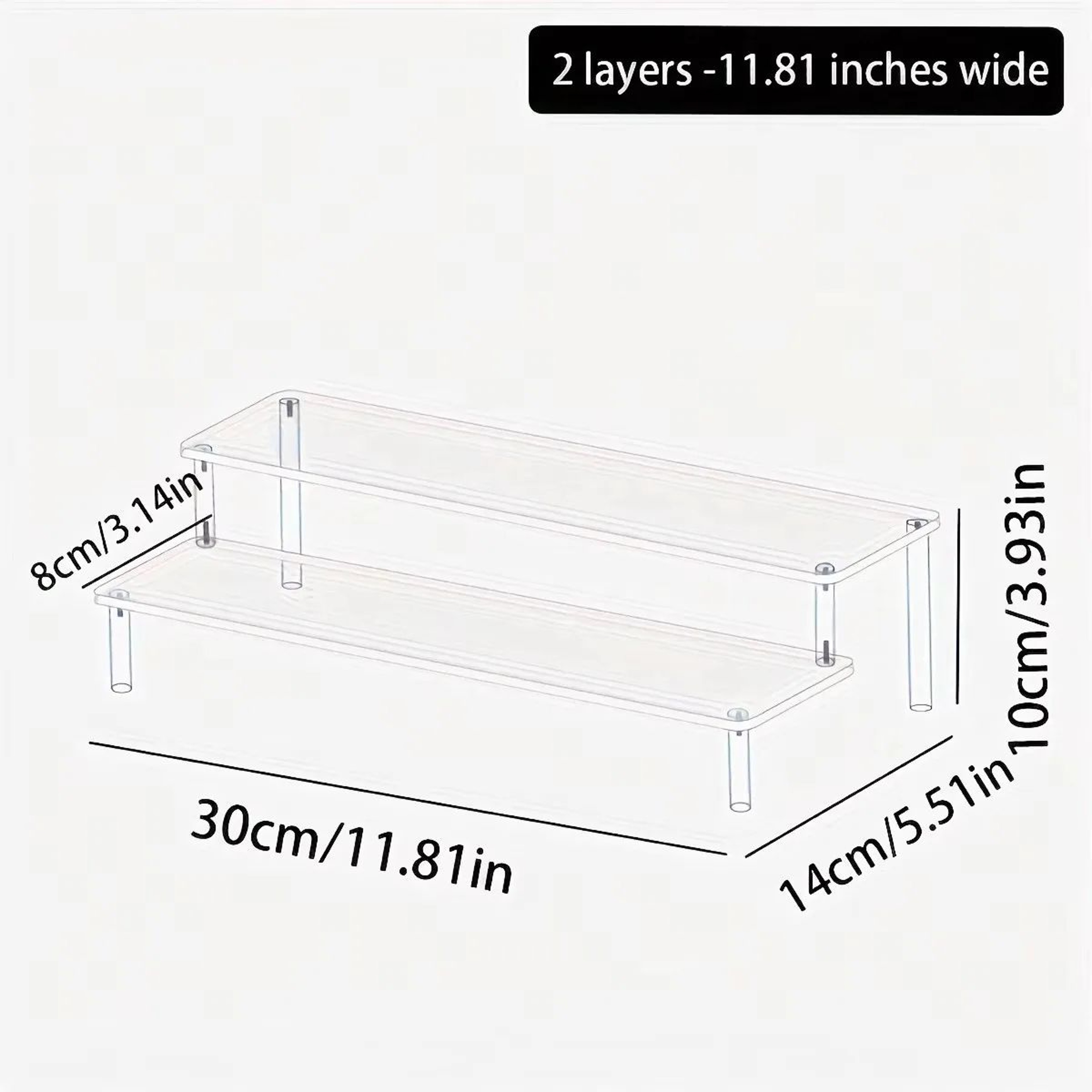 Acrylic Stepped Perfume Display Rack For Cosmetics And Decor 6