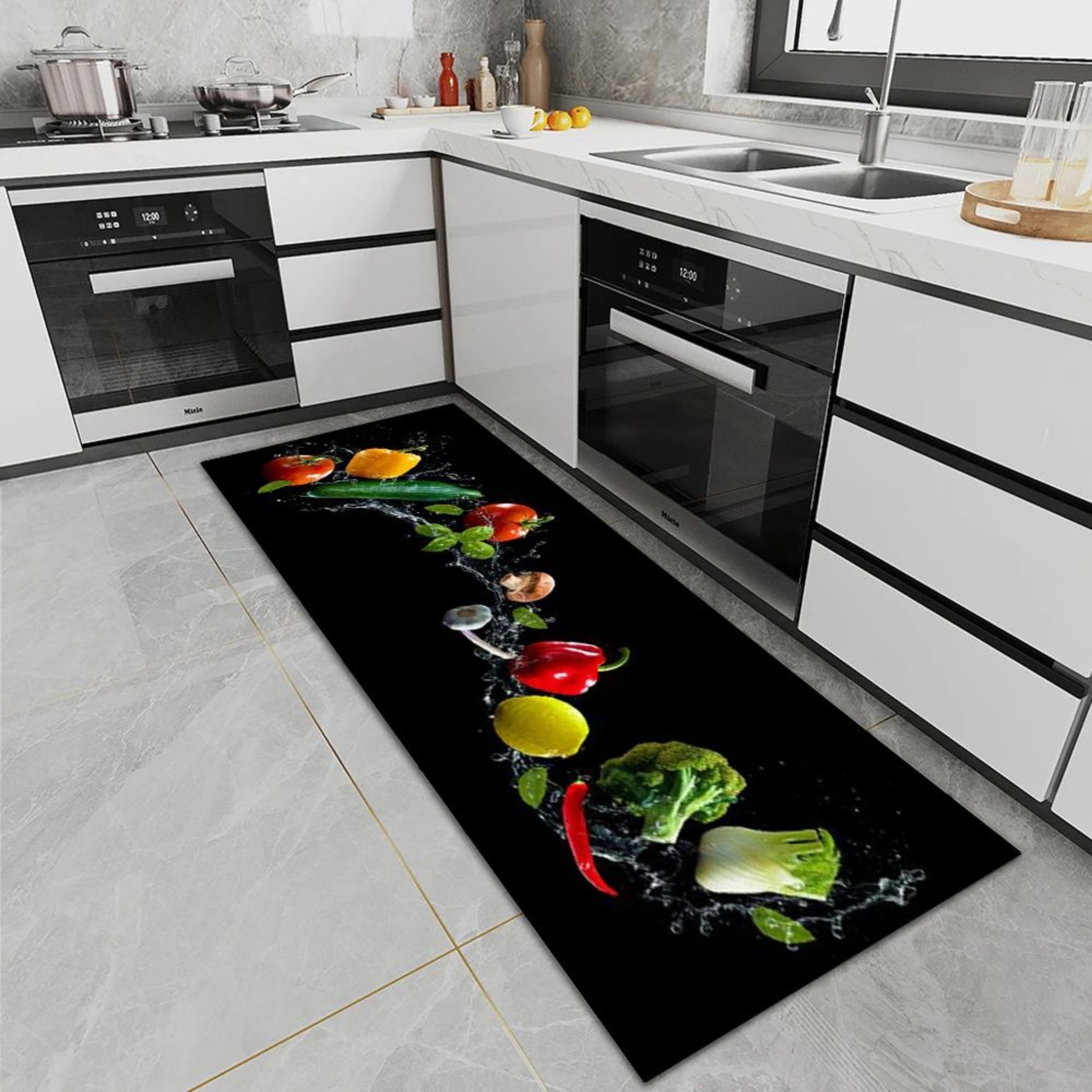 Waterproof Non Slip Kitchen Floor Rug Washable Doormat 16