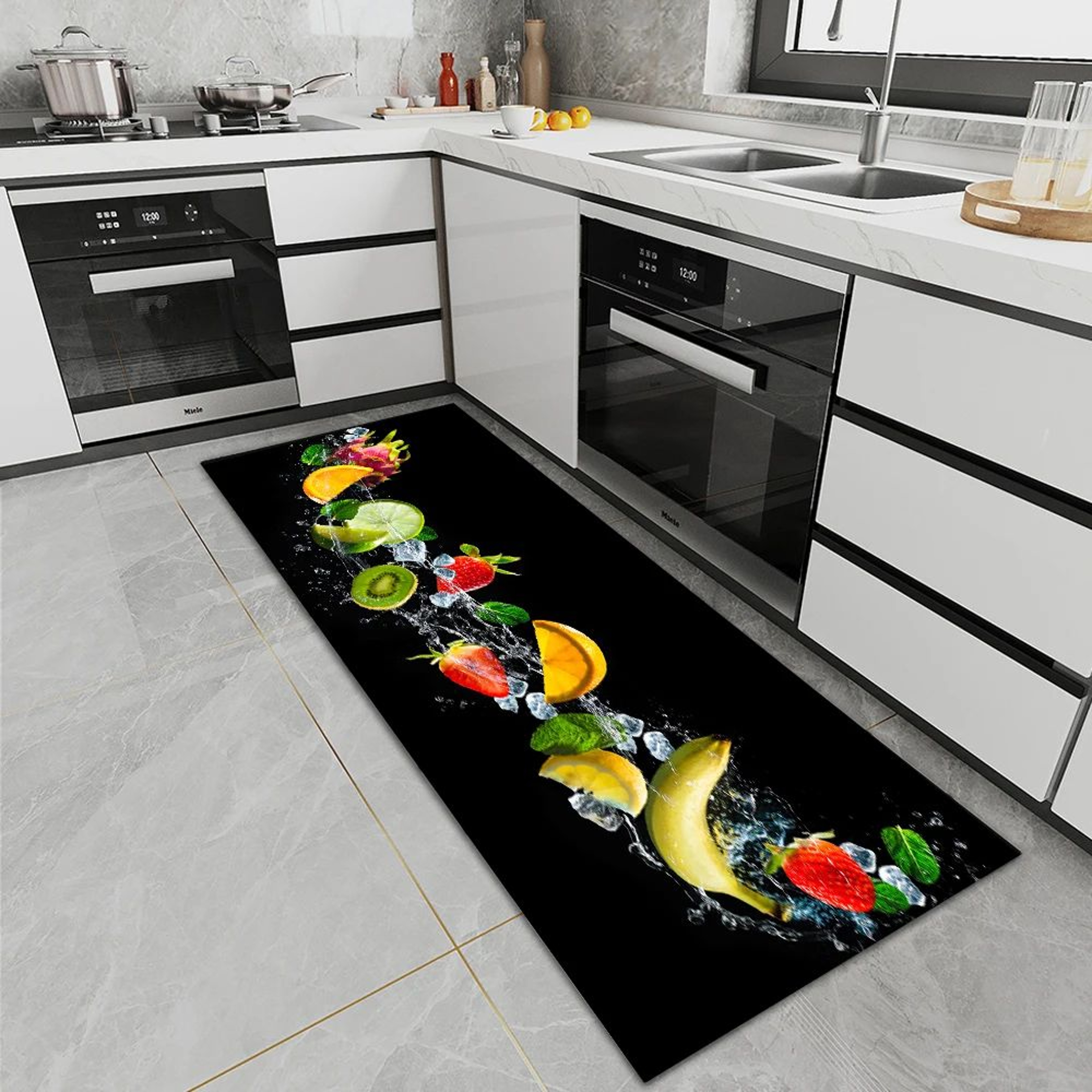 Waterproof Non Slip Kitchen Floor Rug Washable Doormat 17