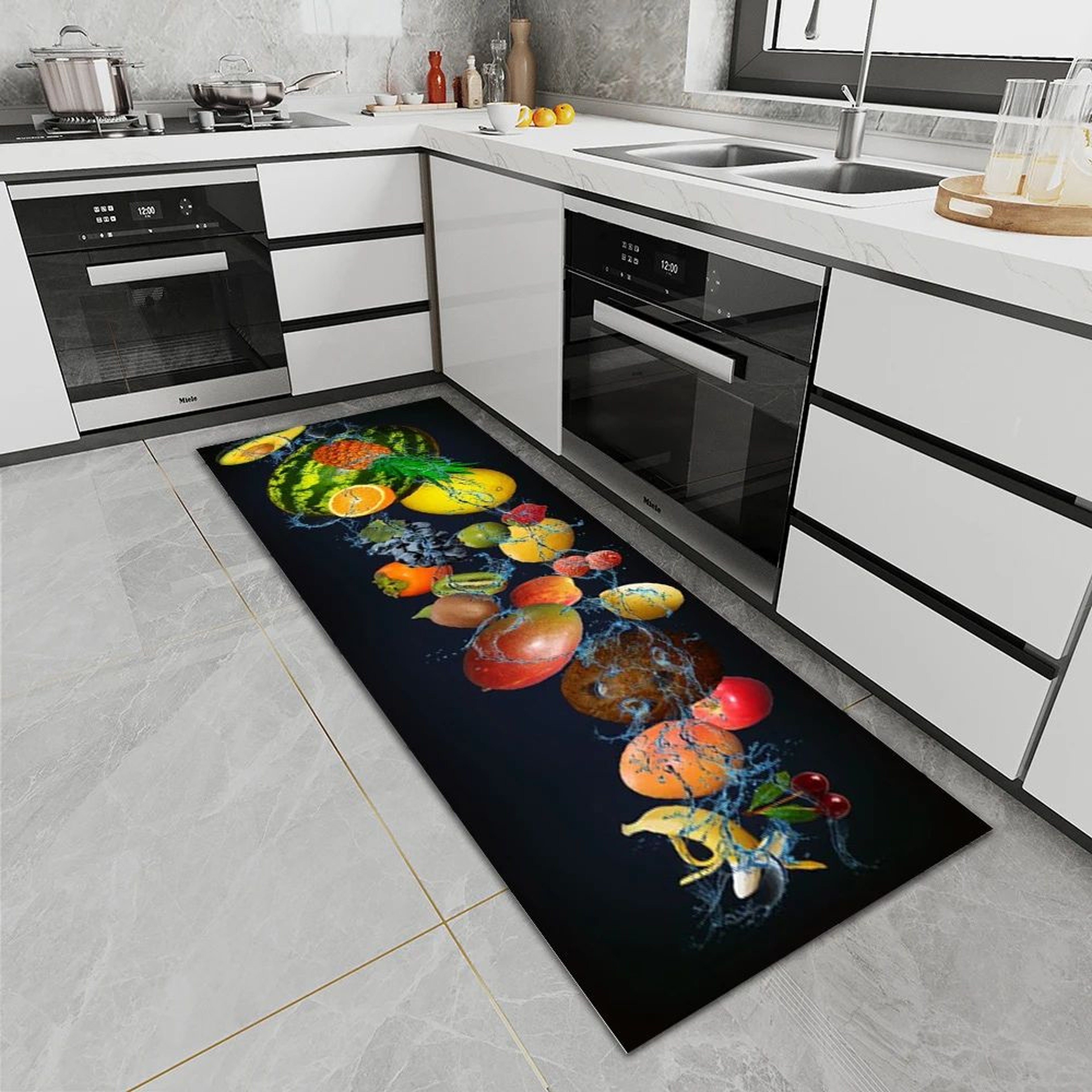 Waterproof Non Slip Kitchen Floor Rug Washable Doormat 5