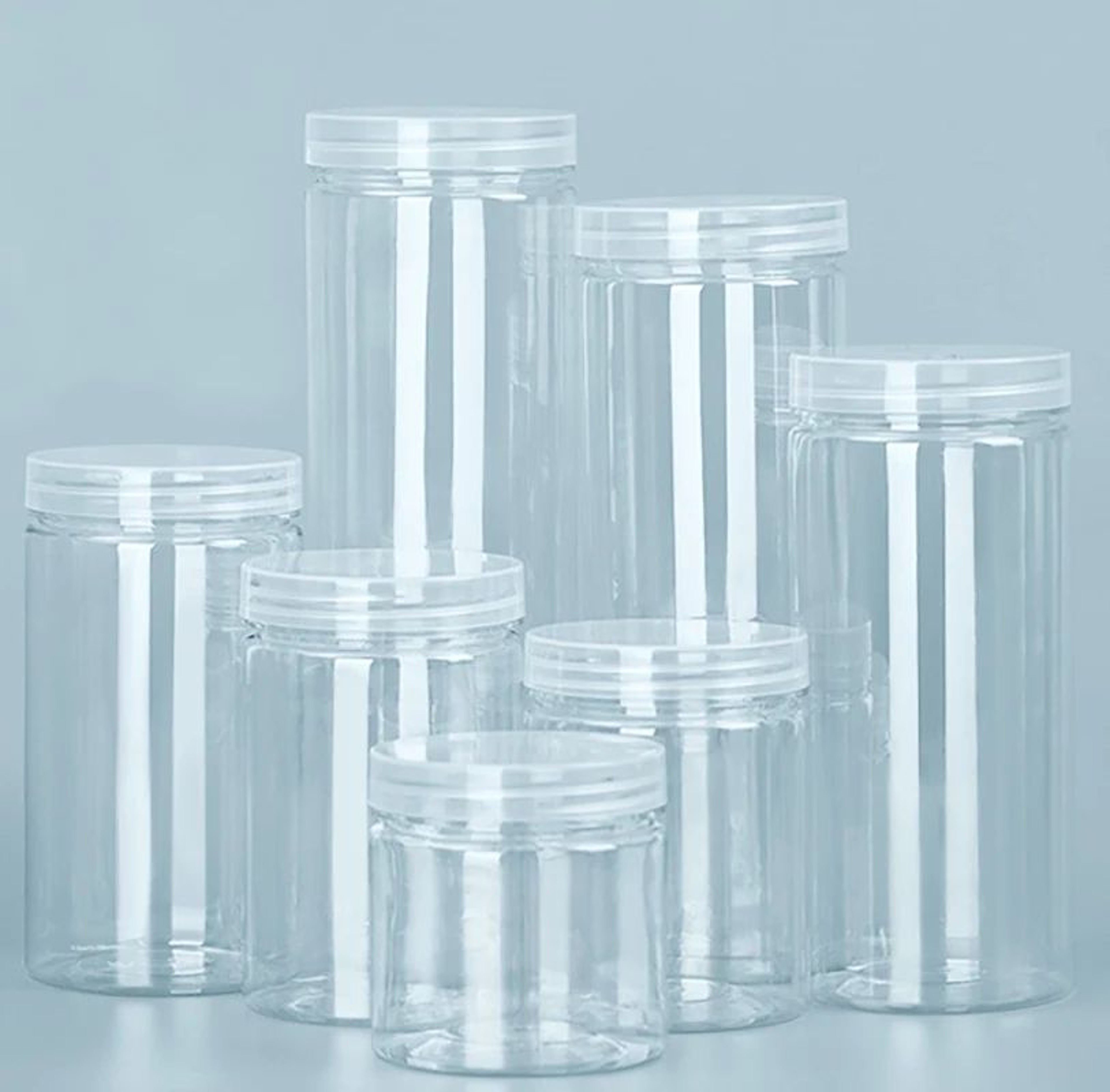 Transparent Airtight Food Storage Jar With Lid 0