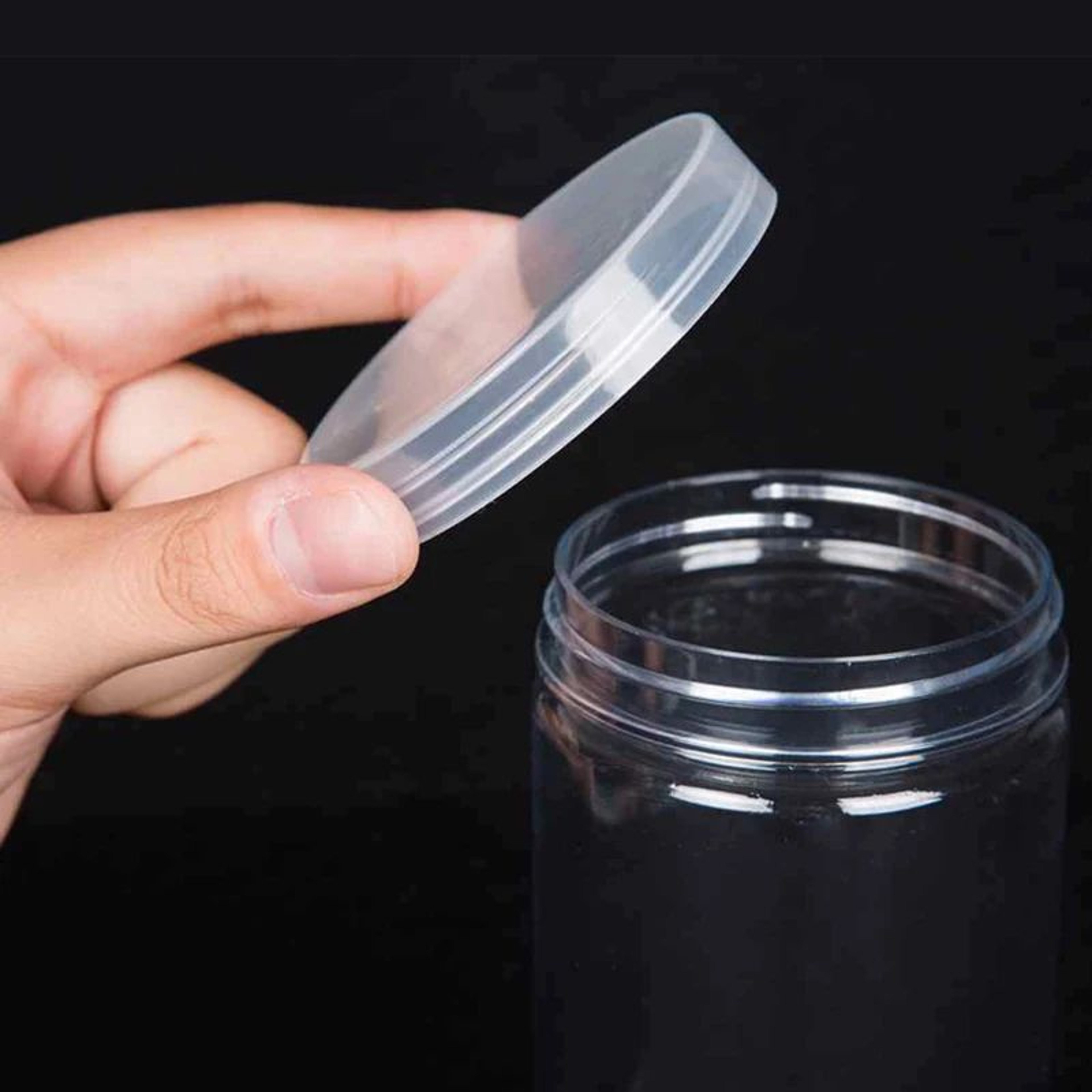 Transparent Airtight Food Storage Jar With Lid 4