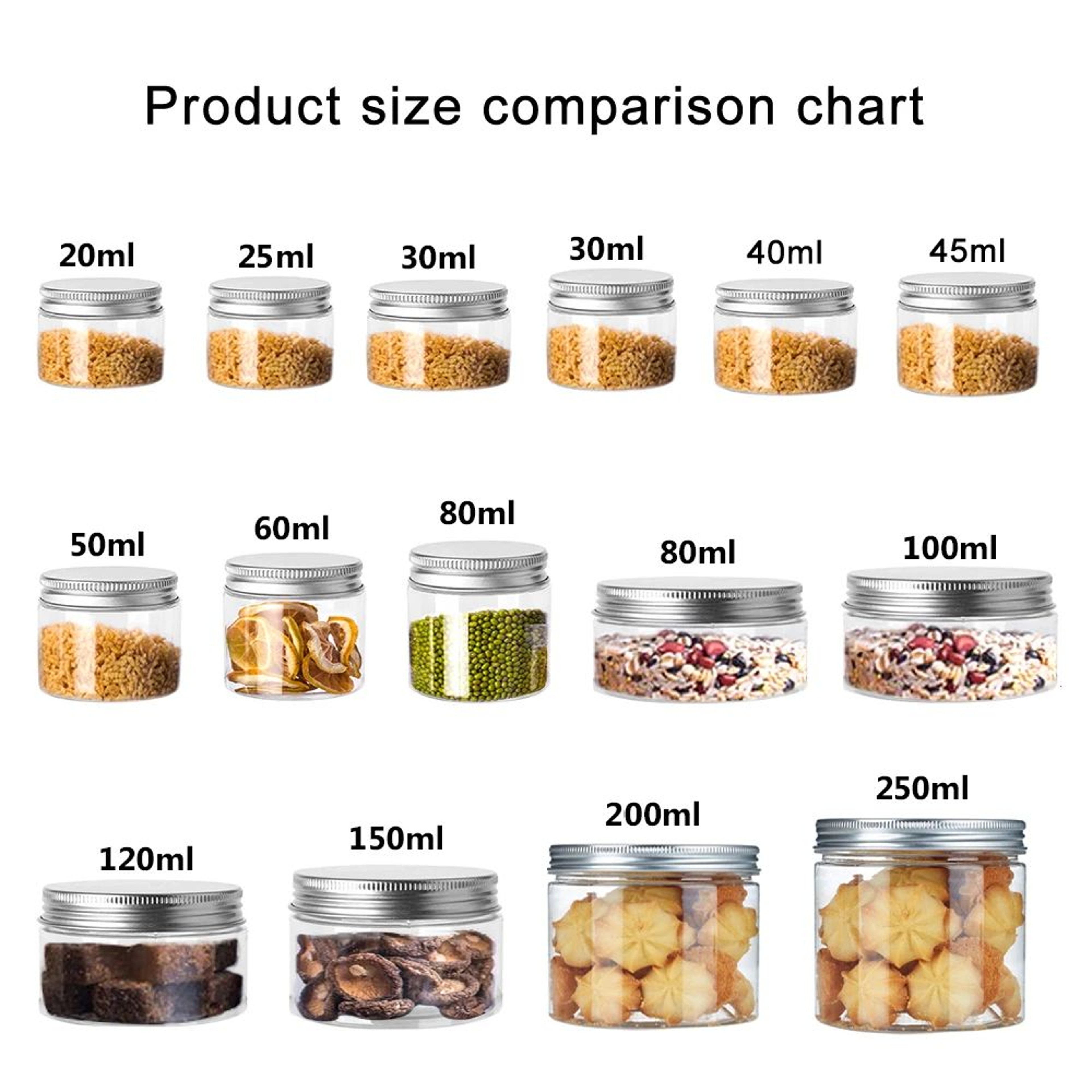 Aluminum Storage Jars With Lids For Cosmetics And Food 1