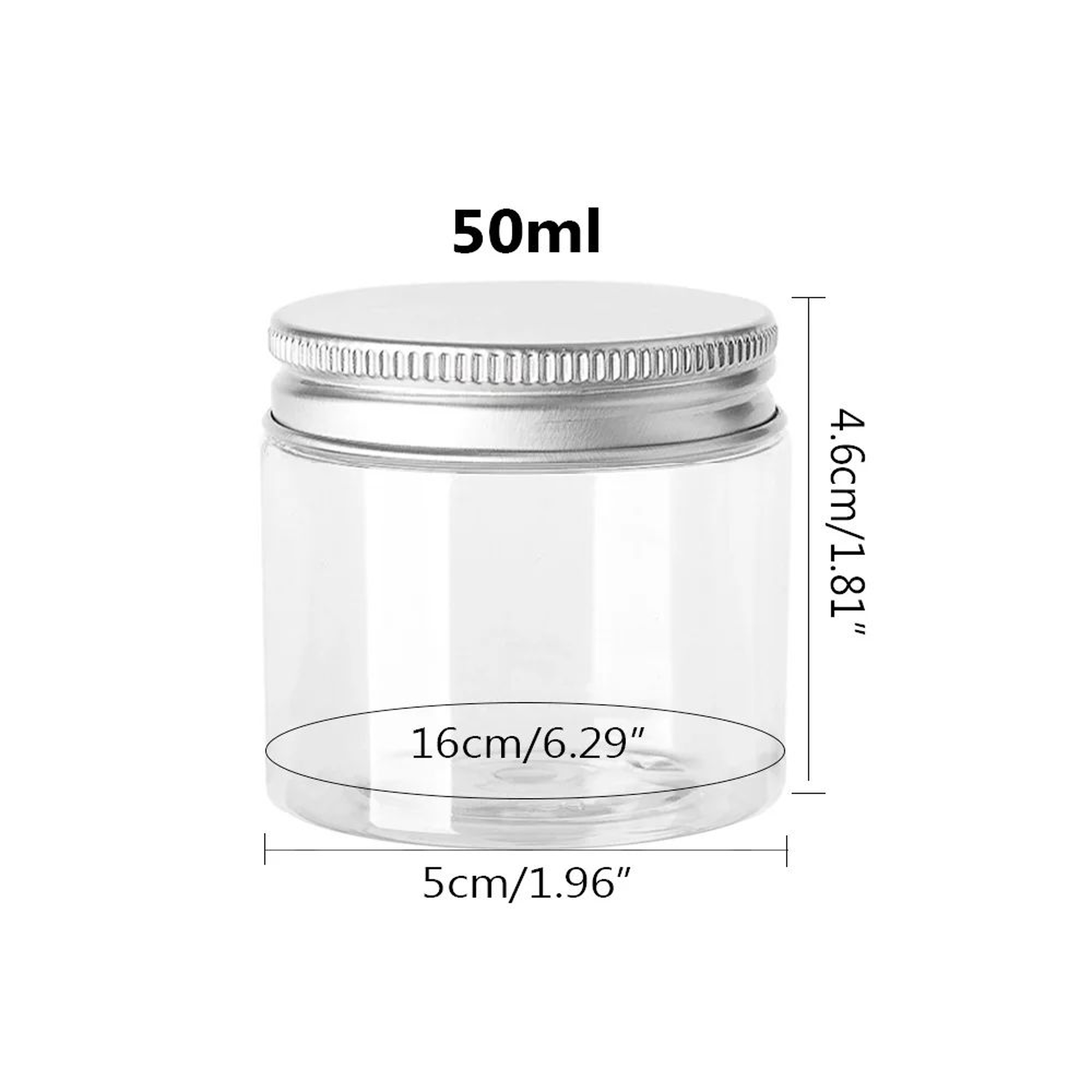Aluminum Storage Jars With Lids For Cosmetics And Food 12