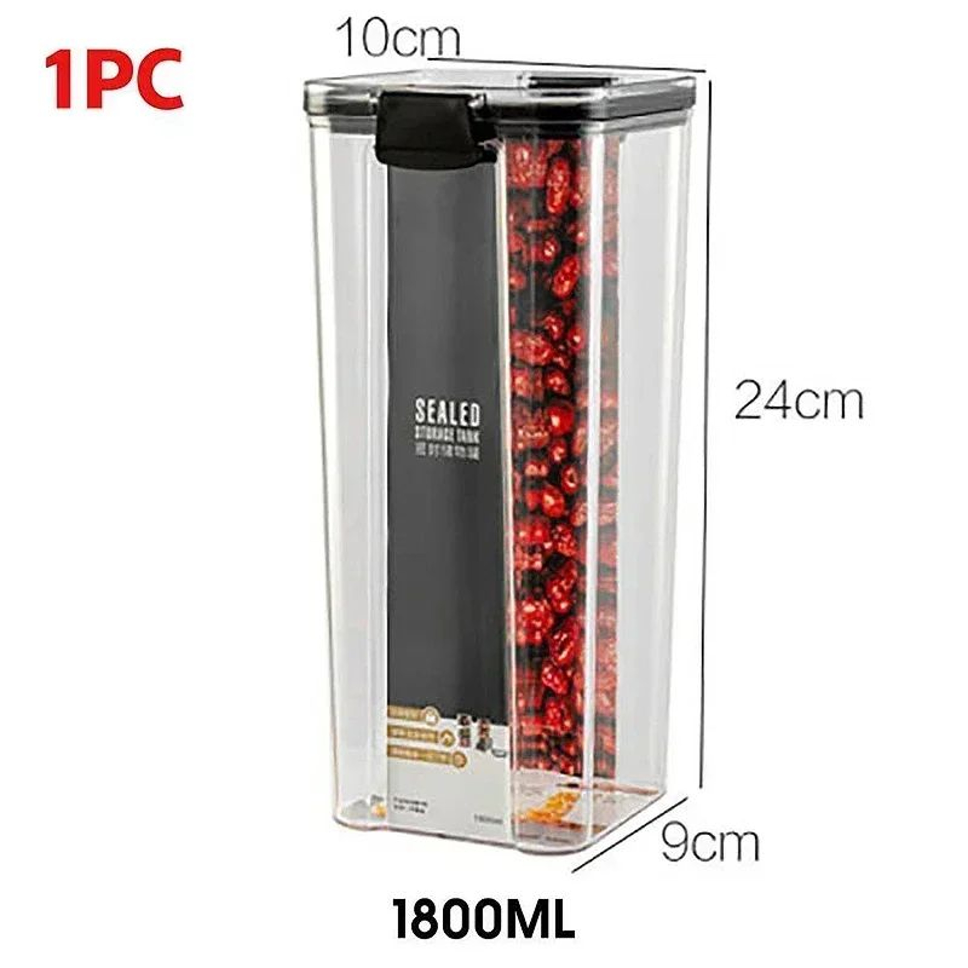 Stackable Airtight Food Storage Containers Set 460ml To 1800ml 8