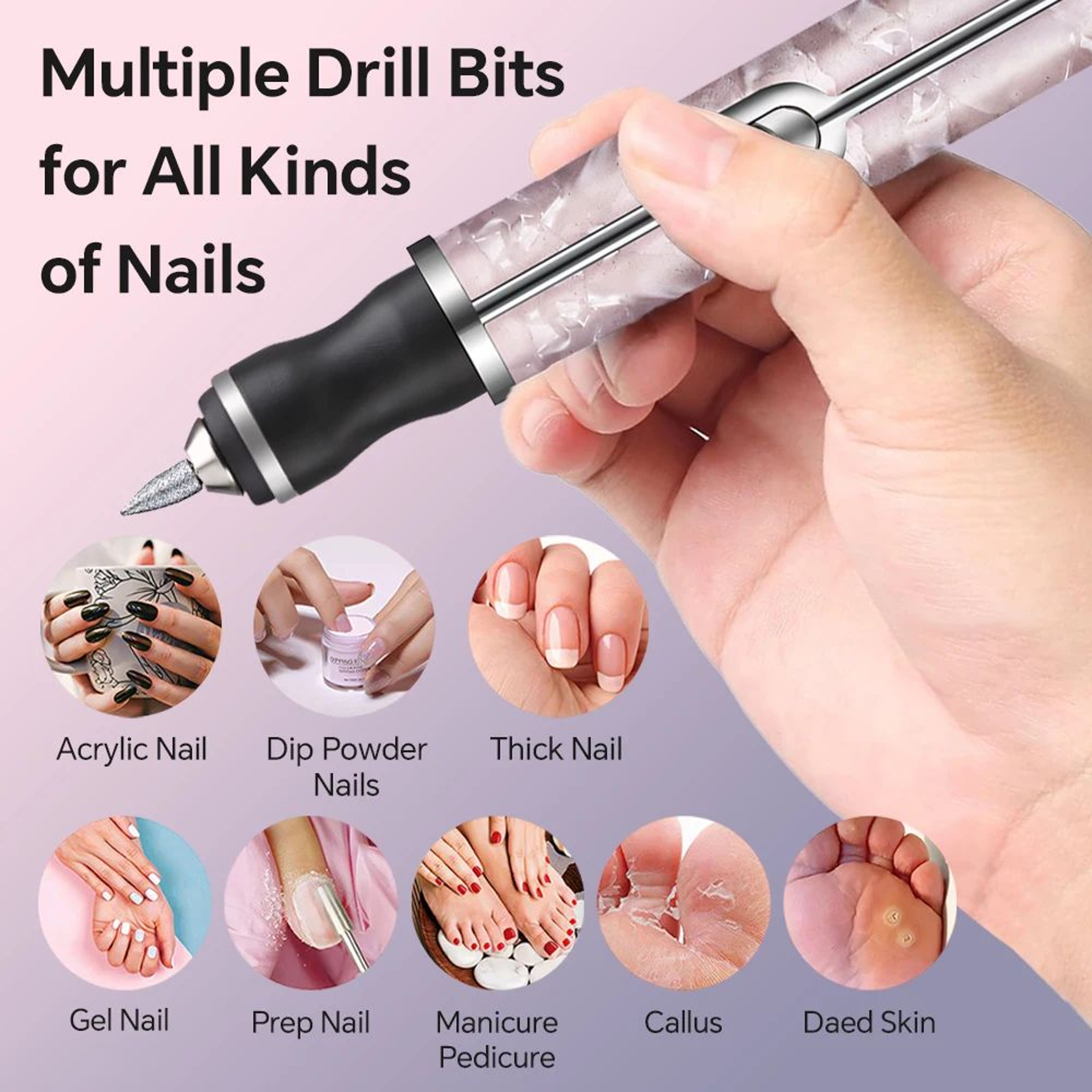 Cordless Electric Nail Drill Kit For Manicure And Pedicure 4