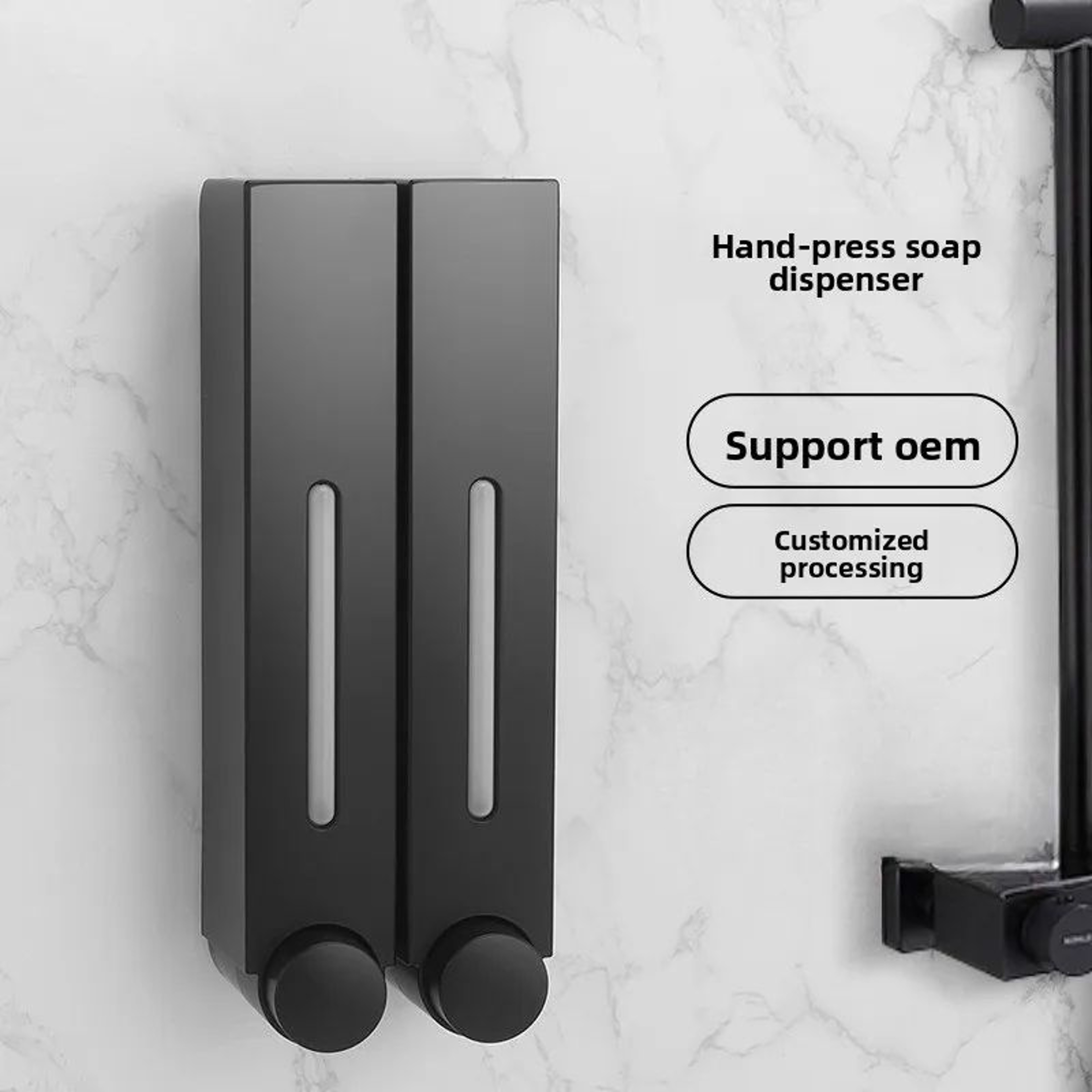 Wall Mounted Manual Liquid Soap Dispenser For Bathroom And Kitchen 0