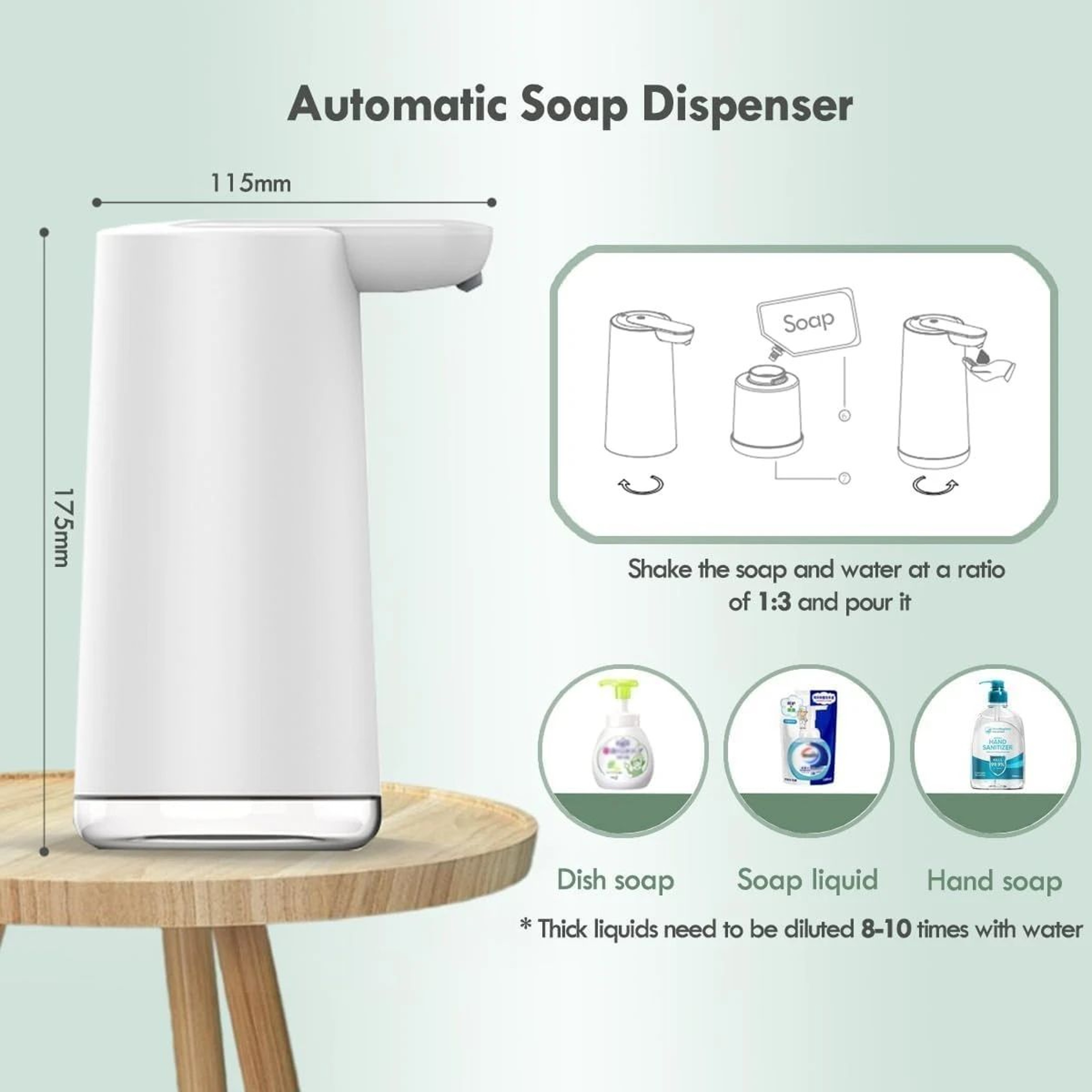 Automatic Touchless Foaming Soap Dispenser With Smart Sensor 2