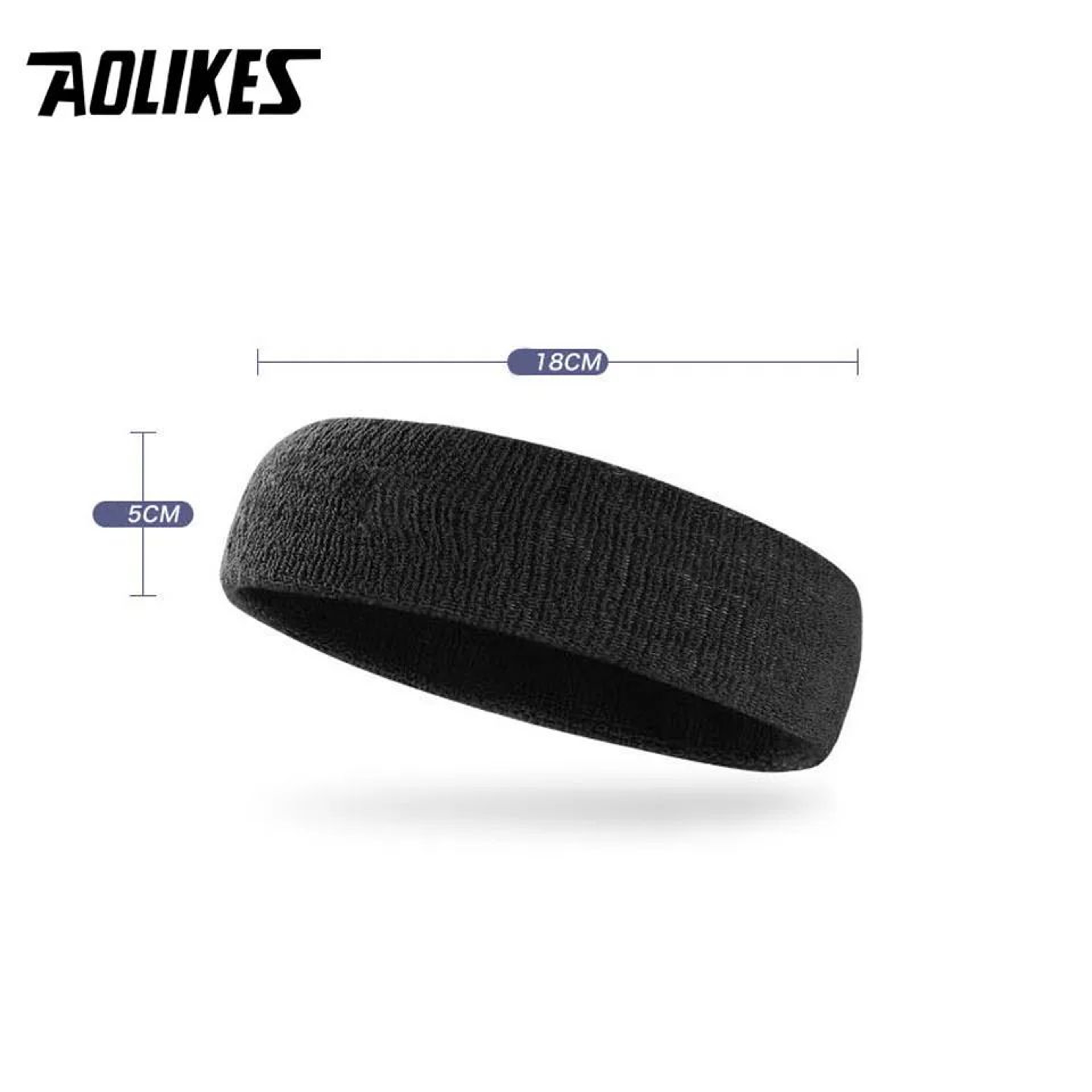 AOLIKES Cotton Athletic Sweat Headband For Sports And Fitness 1