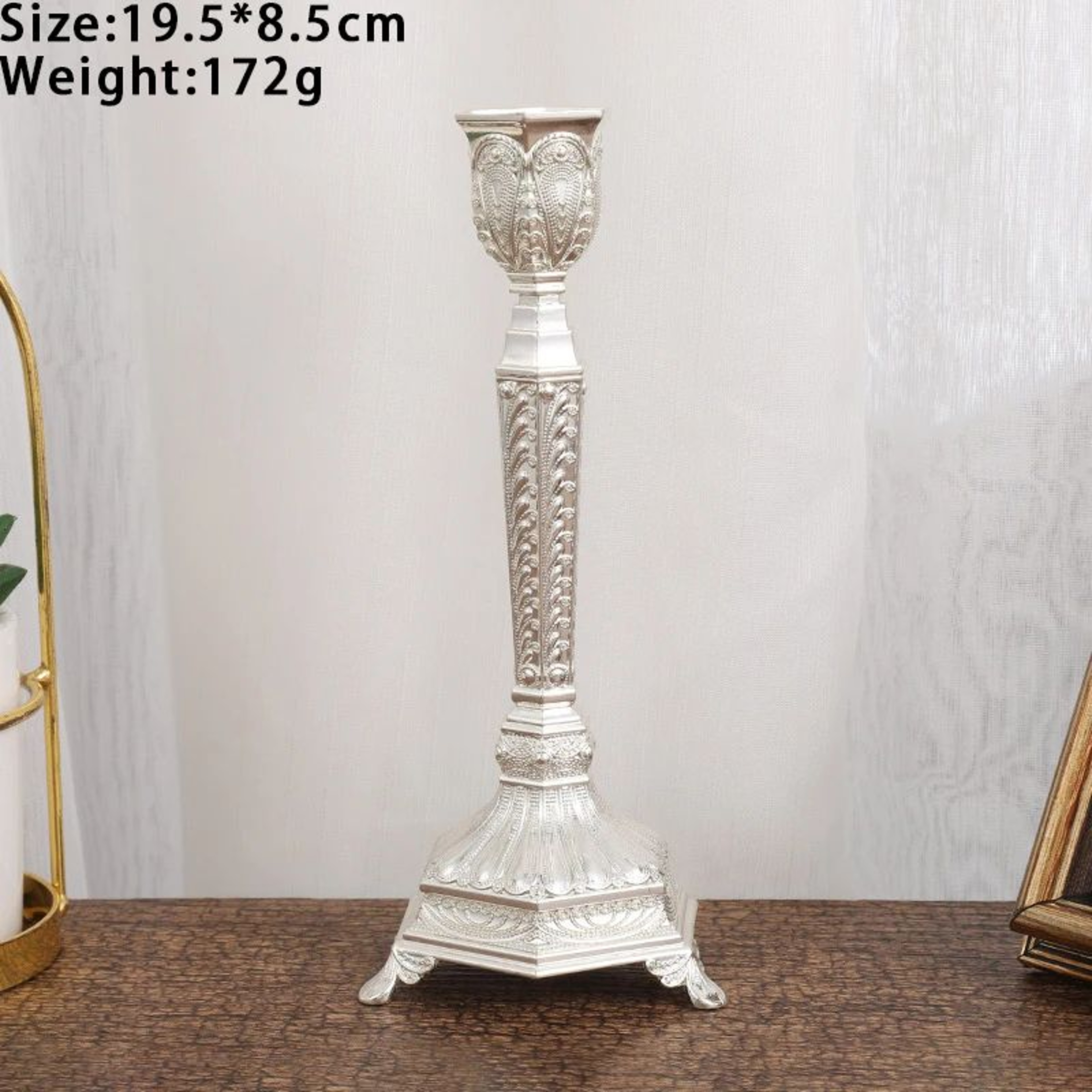 2 Piece Metal Candle Holder Set For Wedding And Home Decor 17