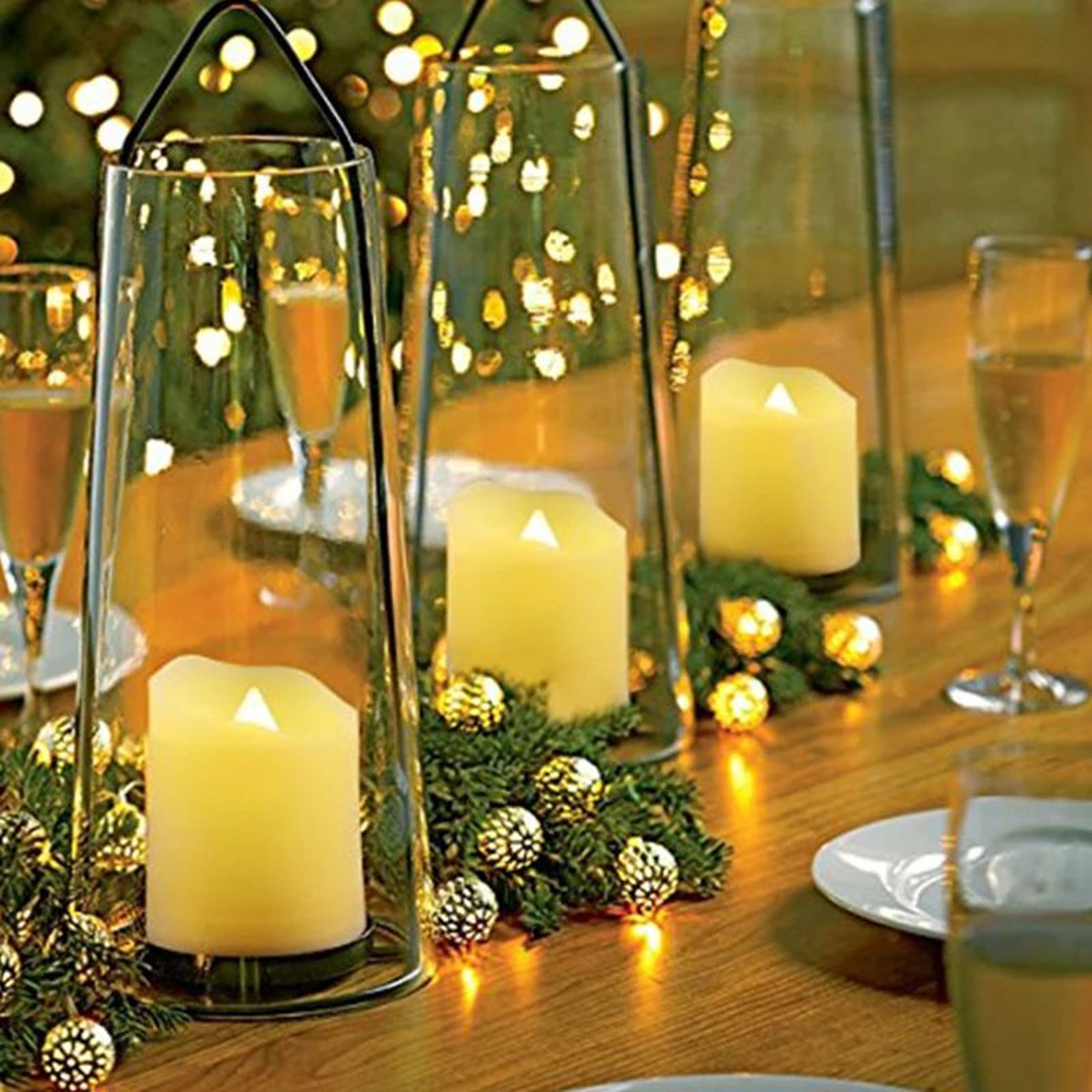 USB Rechargeable LED Flameless Candles With Remote And Timer 4