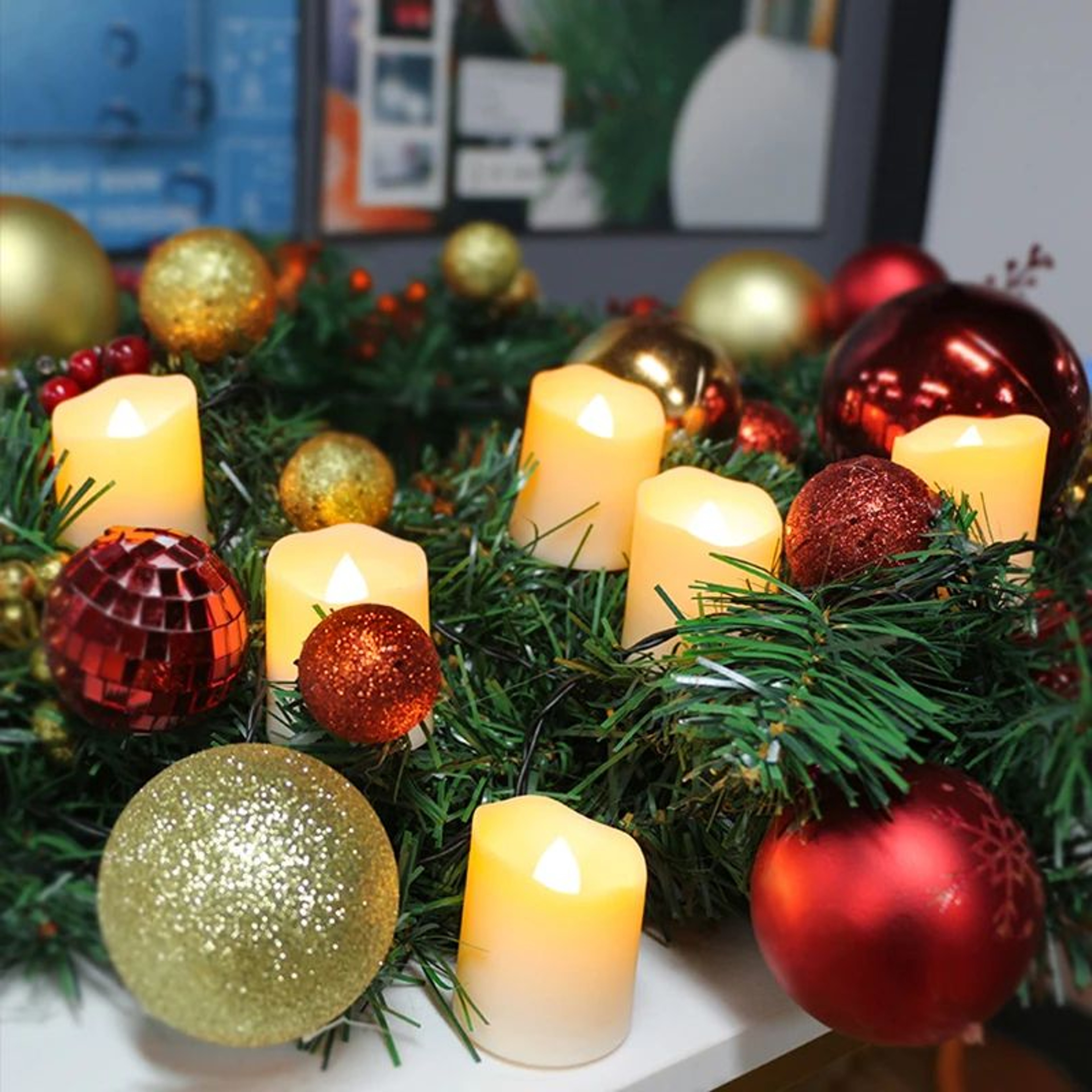 USB Rechargeable LED Flameless Candles With Remote And Timer 15