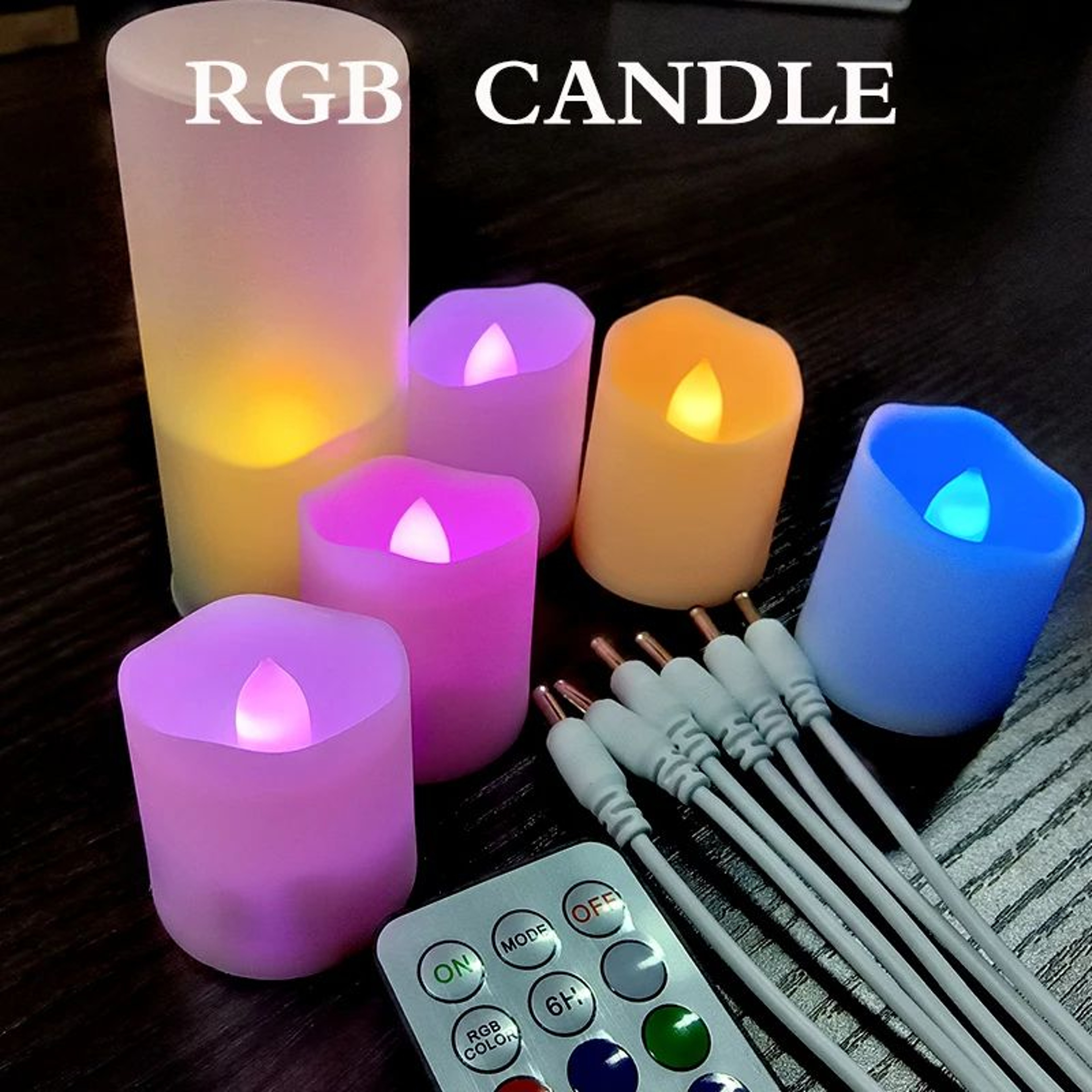 USB Rechargeable LED Flameless Candles With Remote And Timer 16