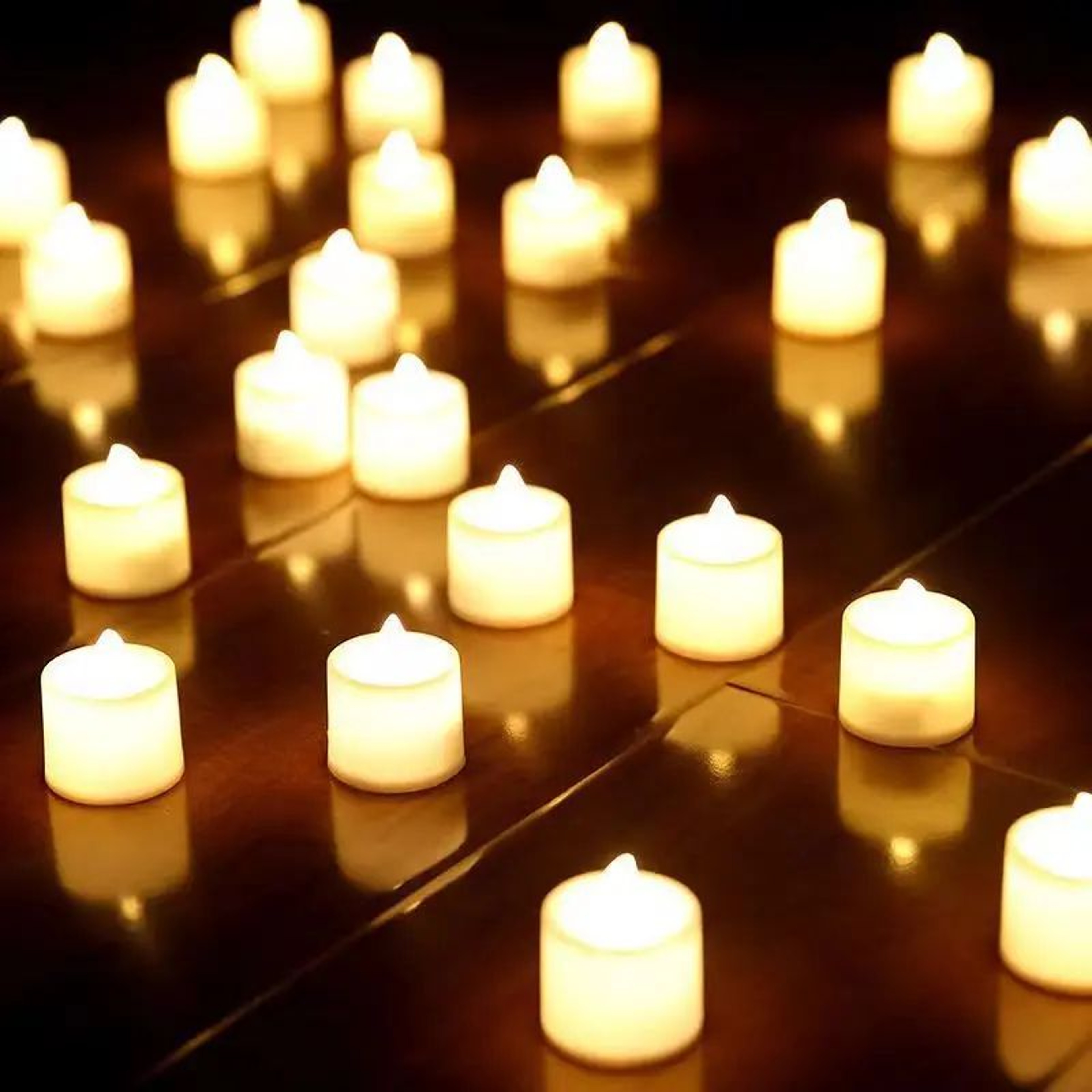 Battery Powered Flameless LED Tea Candles For Home Decor 4