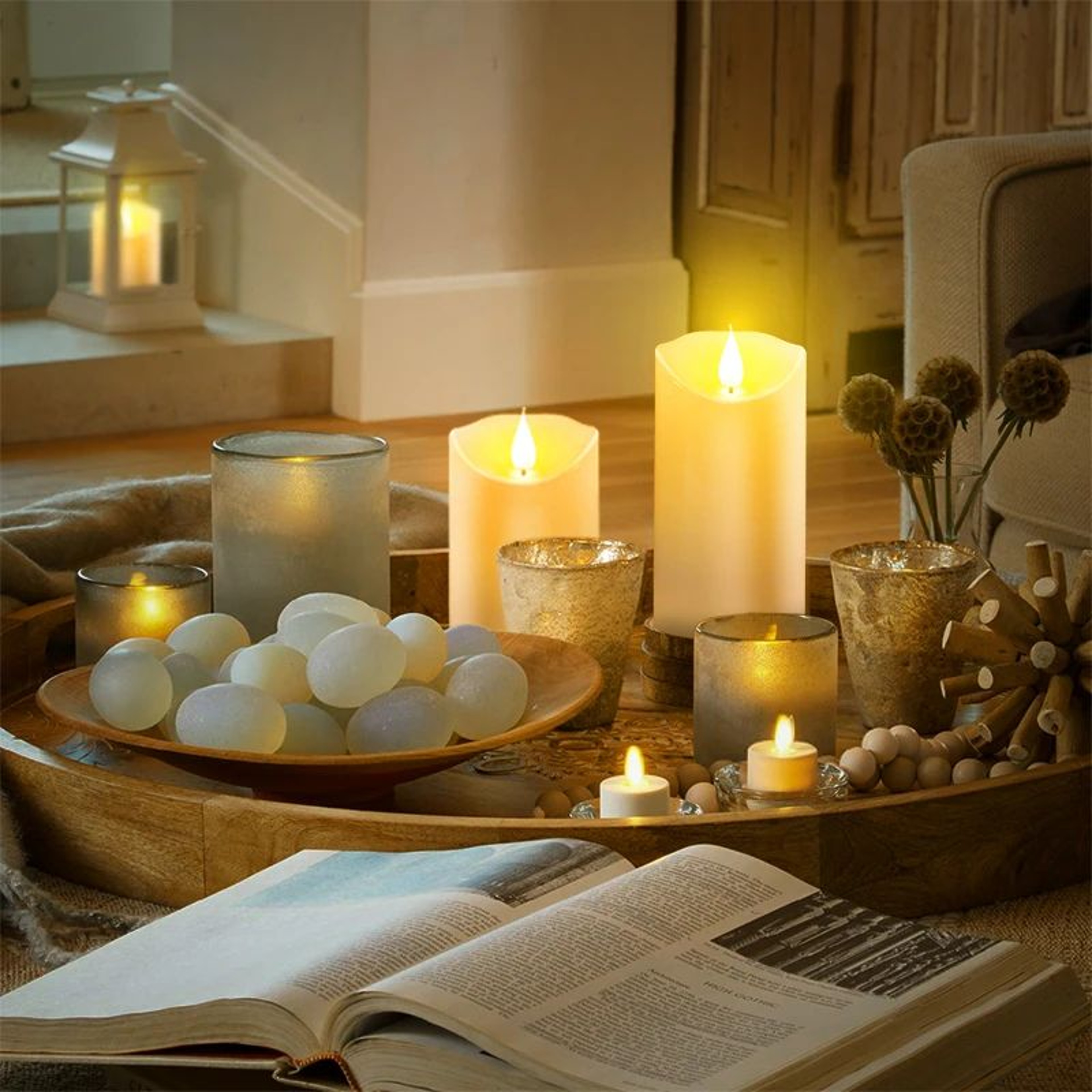 LED Flameless Flickering Candles With 3D Flame For Home Decor 4