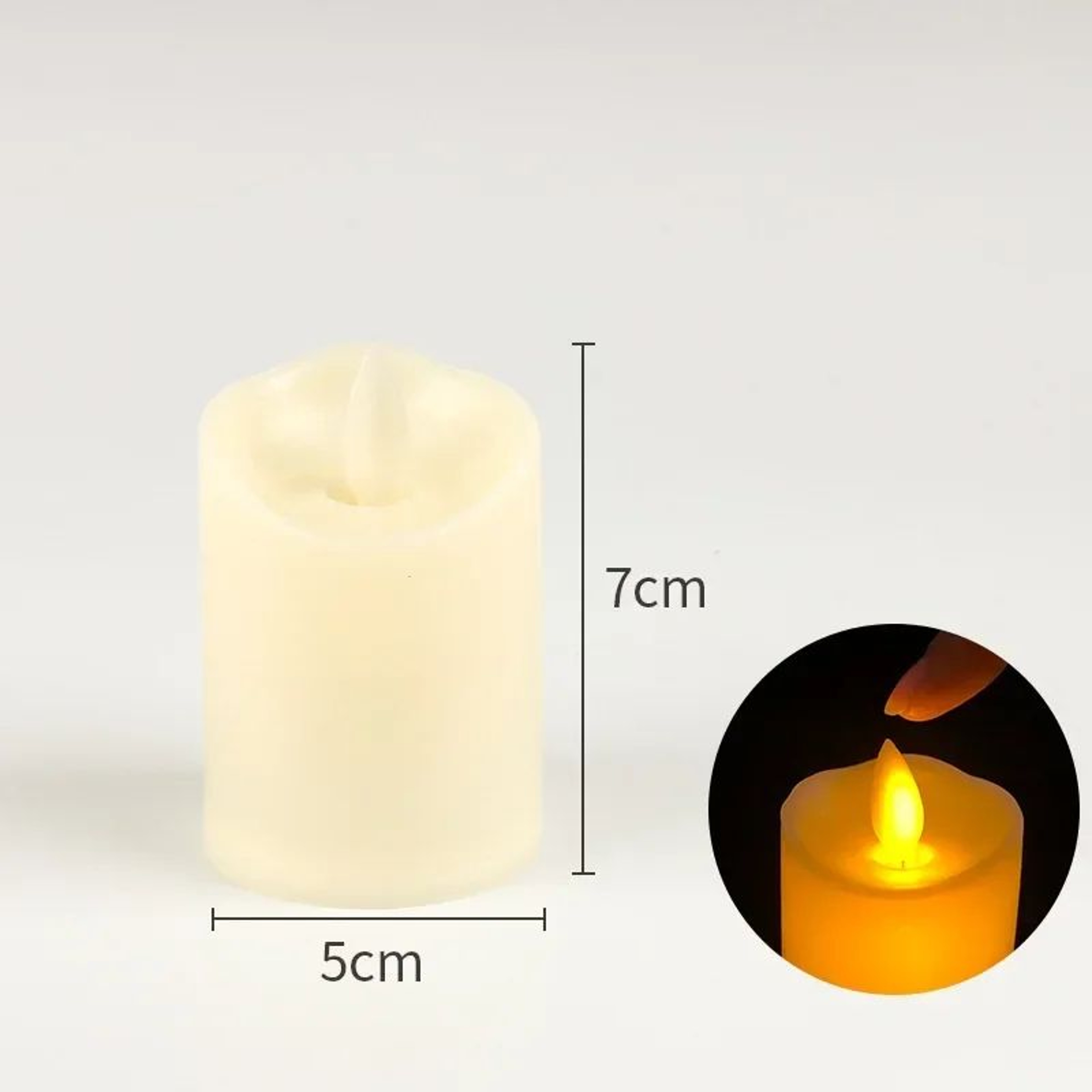 LED Flameless Flickering Candles With 3D Flame For Home Decor 6
