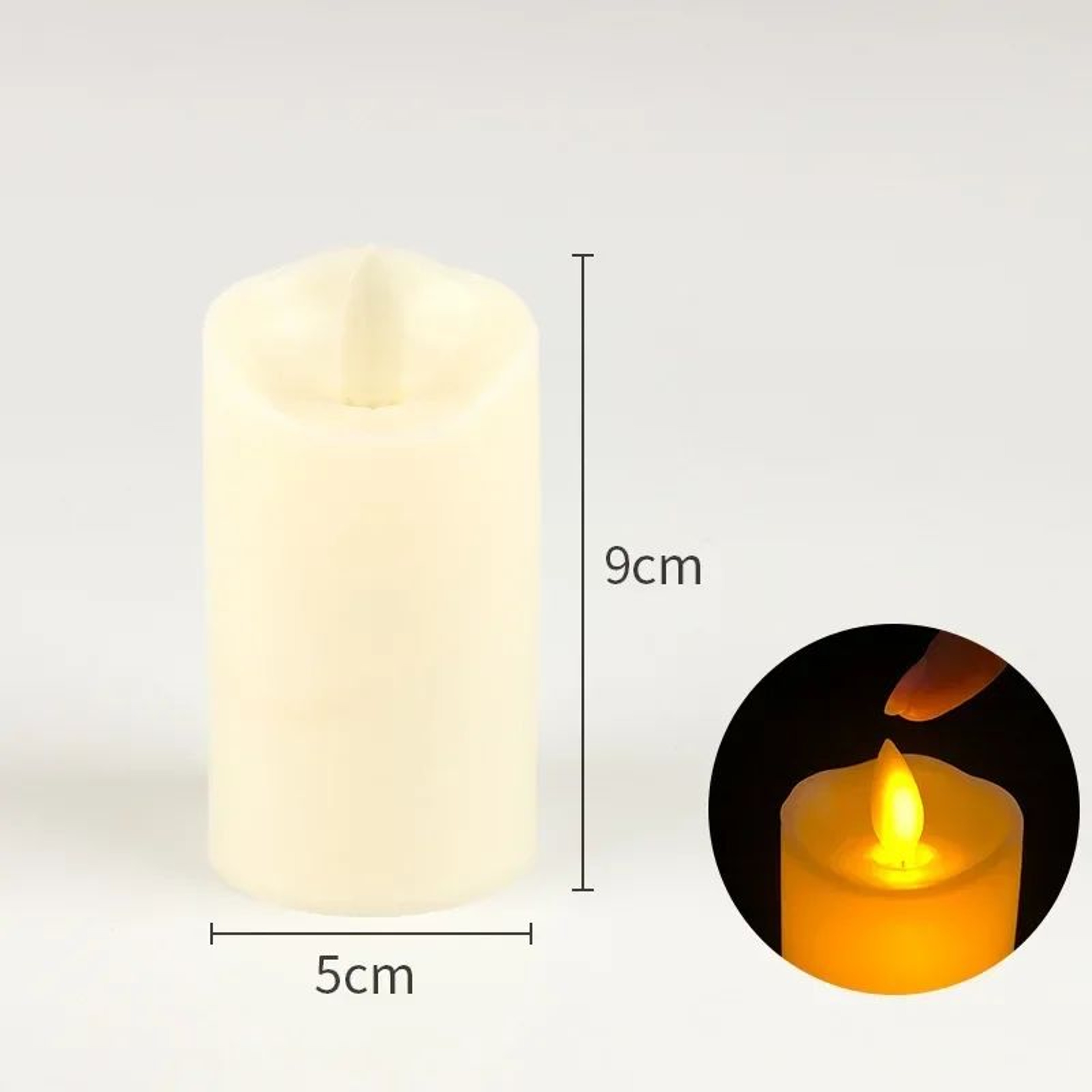 LED Flameless Flickering Candles With 3D Flame For Home Decor 7