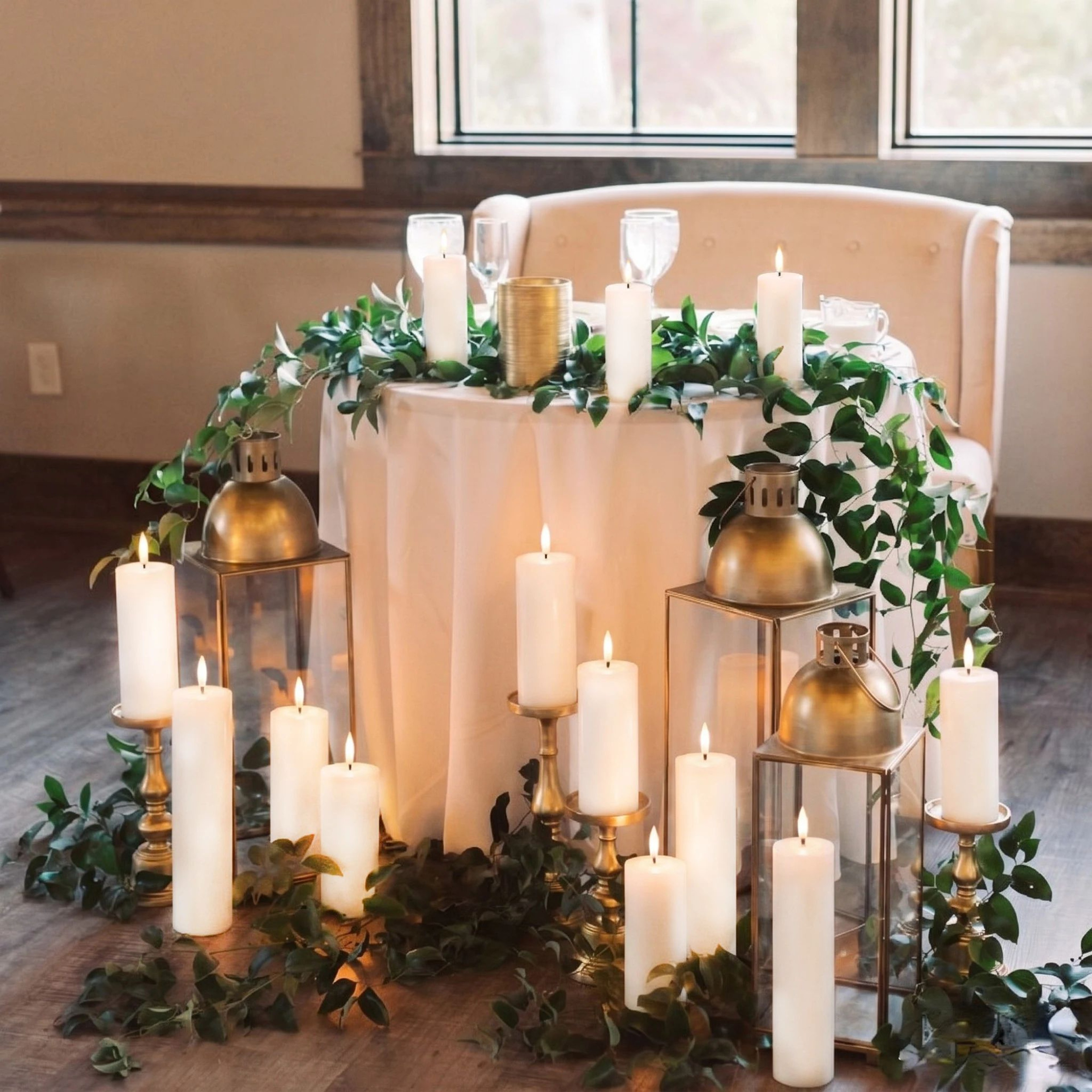 Battery Operated Flickering LED Flameless Candles For Wedding And Home Decor 4