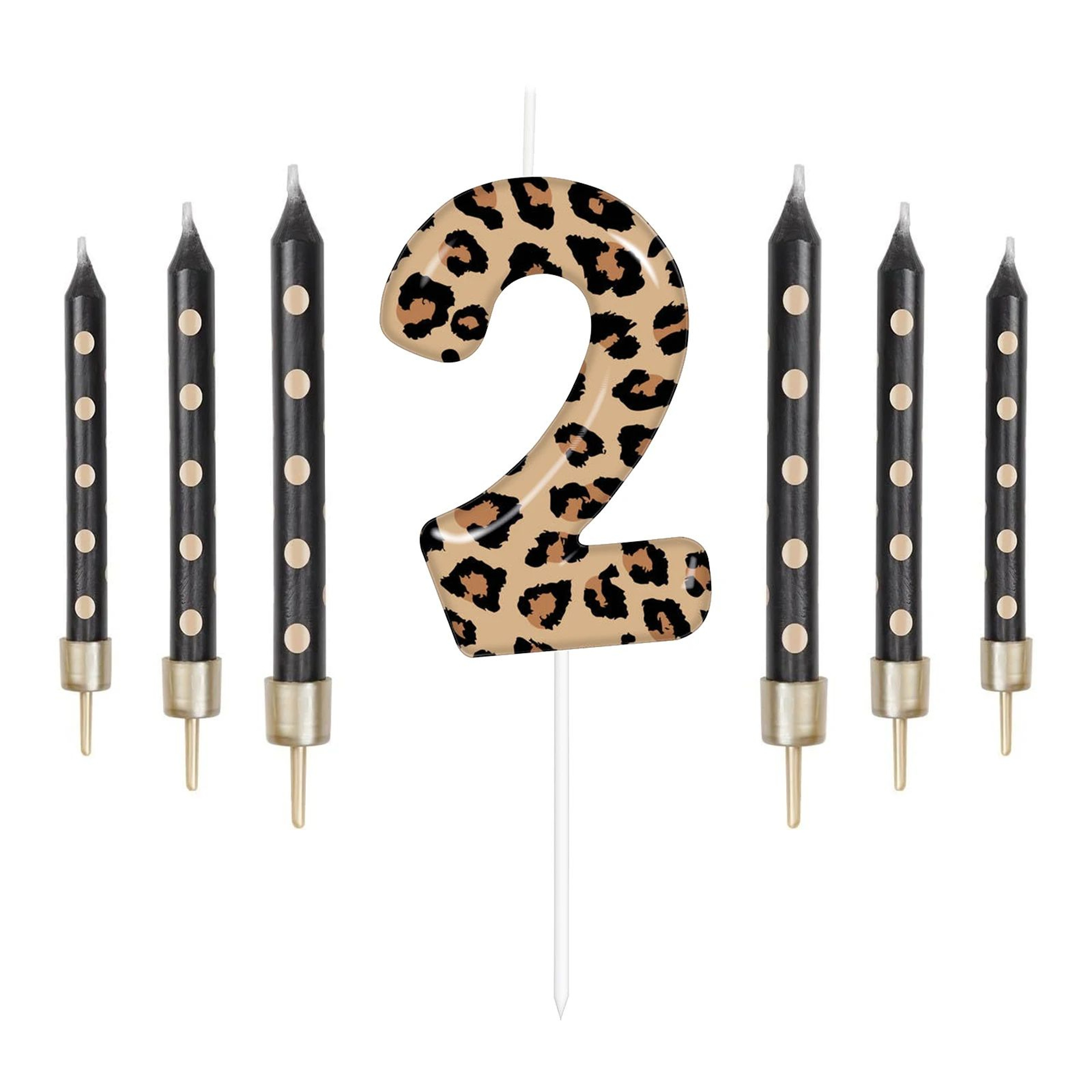 Racing Car Number Birthday Cake Candles And Cake Topper Set 17