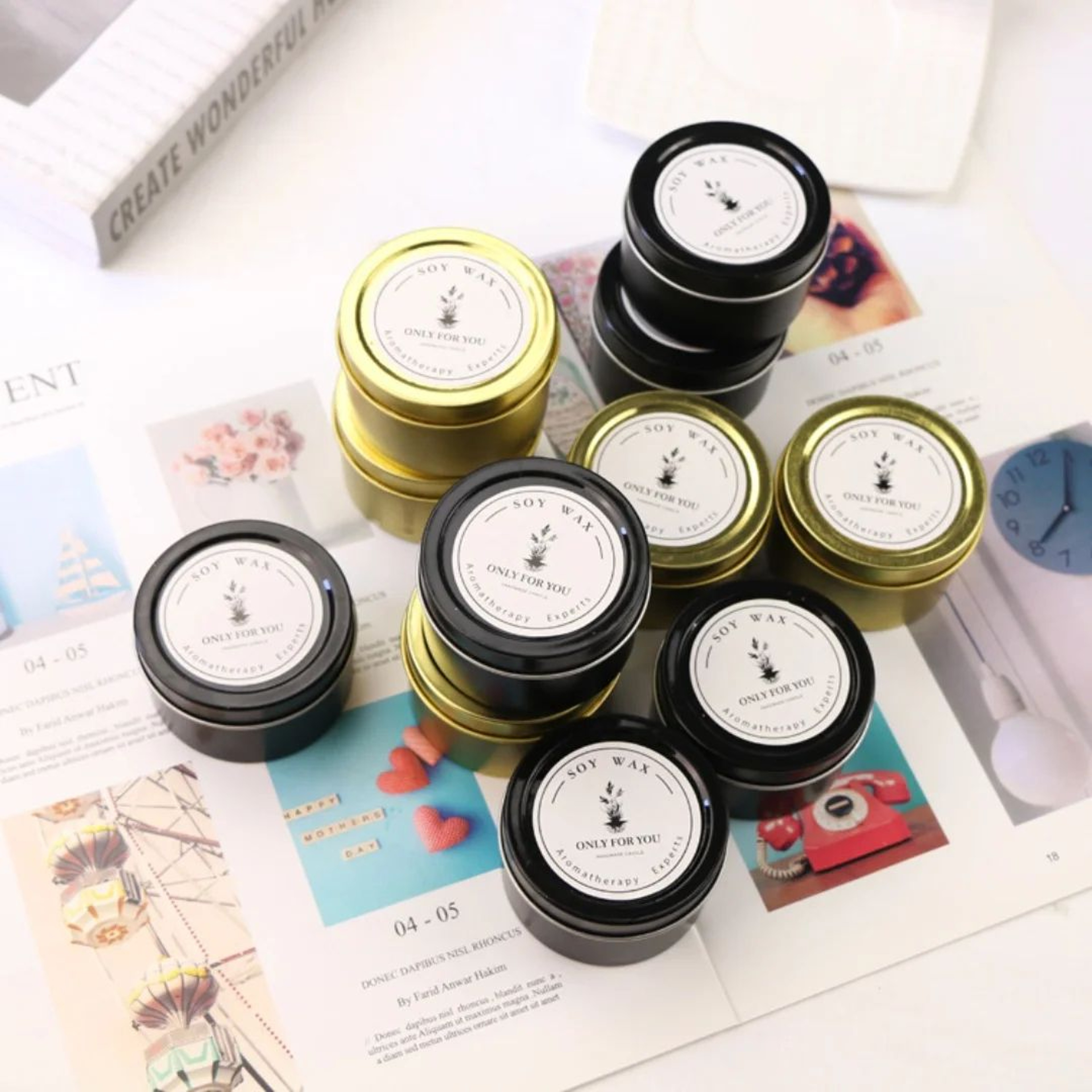 Romantic Transparent Aromatherapy Candle Jar For Home Decor And Gifts 5