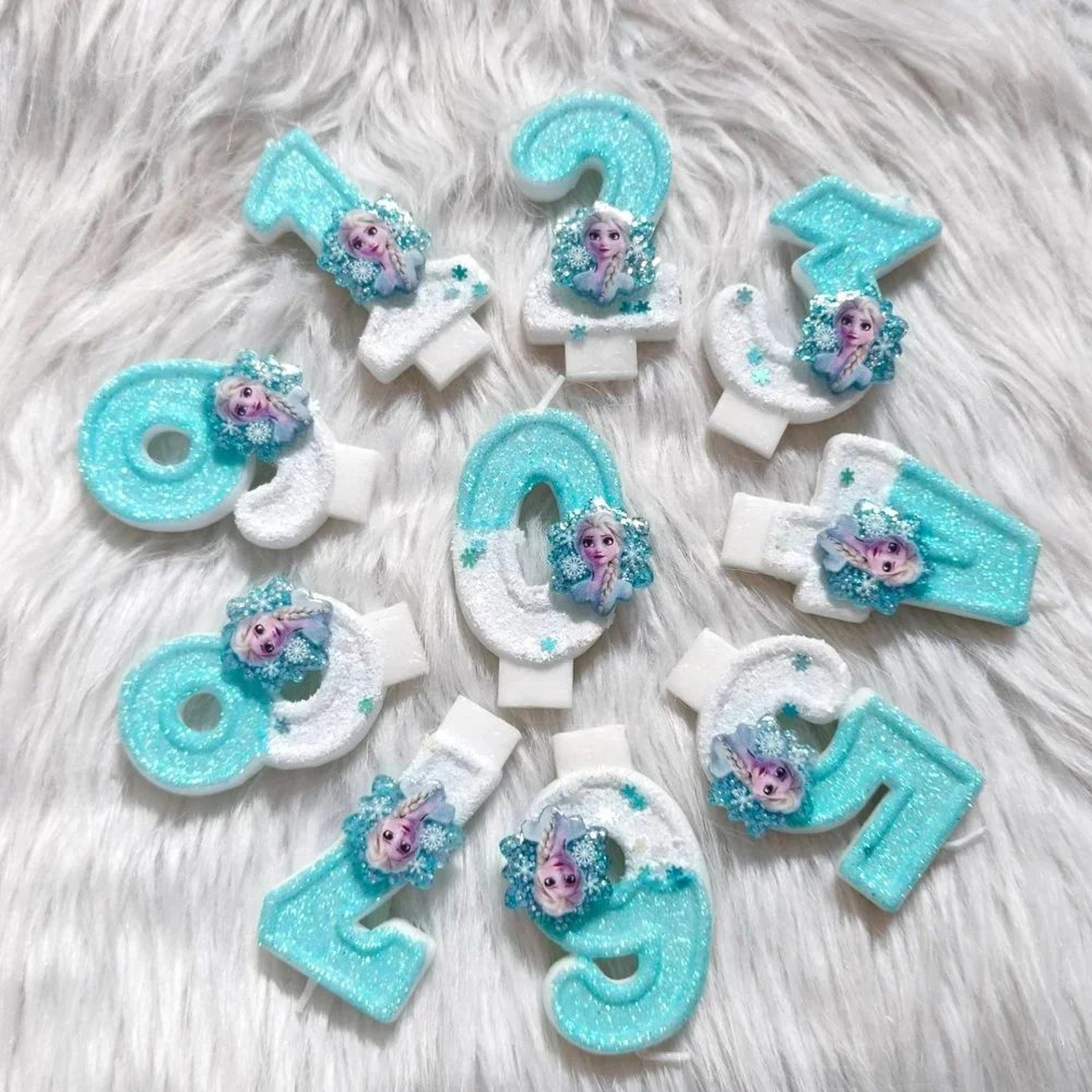 Frozen Cartoon Number Birthday Cake Candle 2