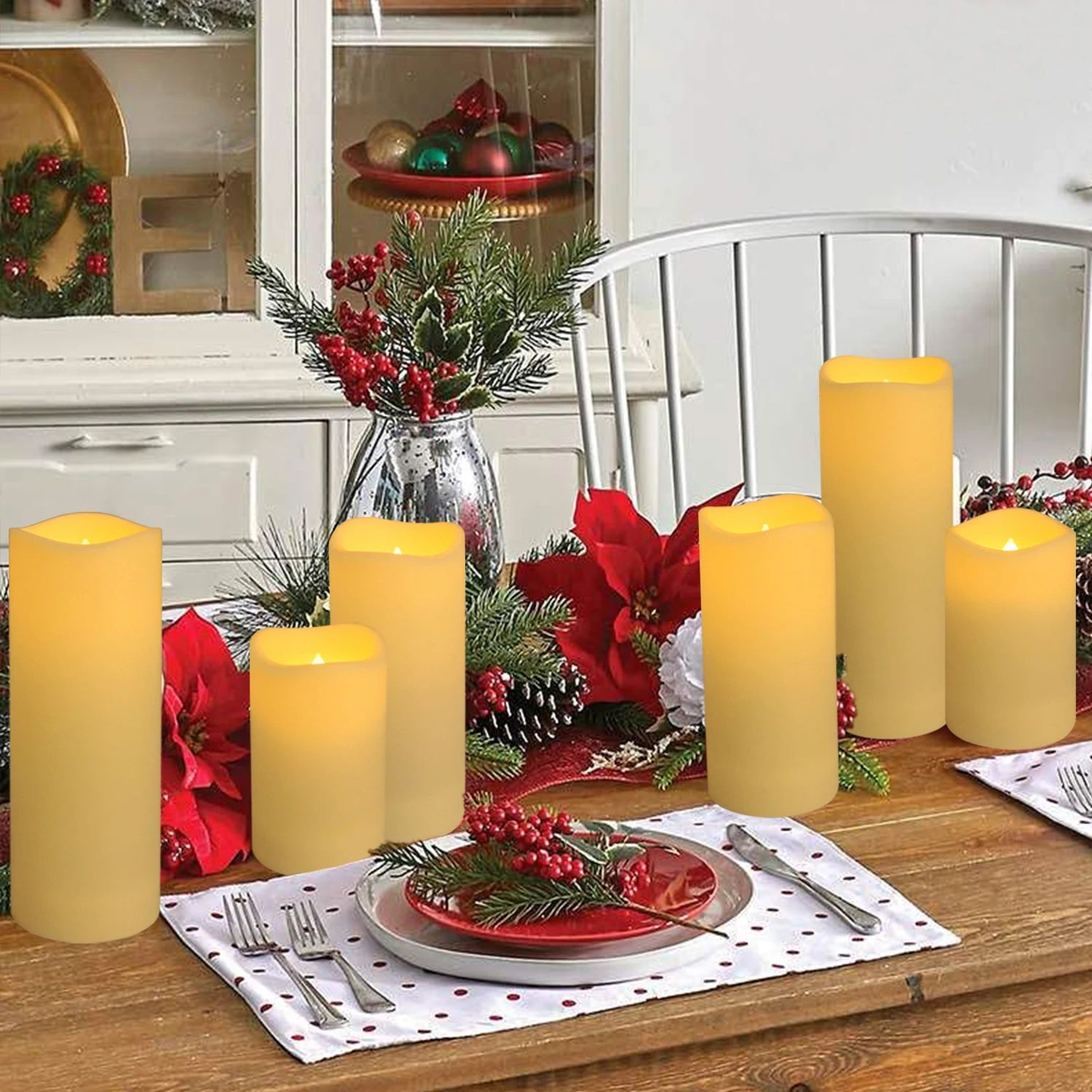 Waterproof LED Flameless Candle Light Set For Home Decor 4