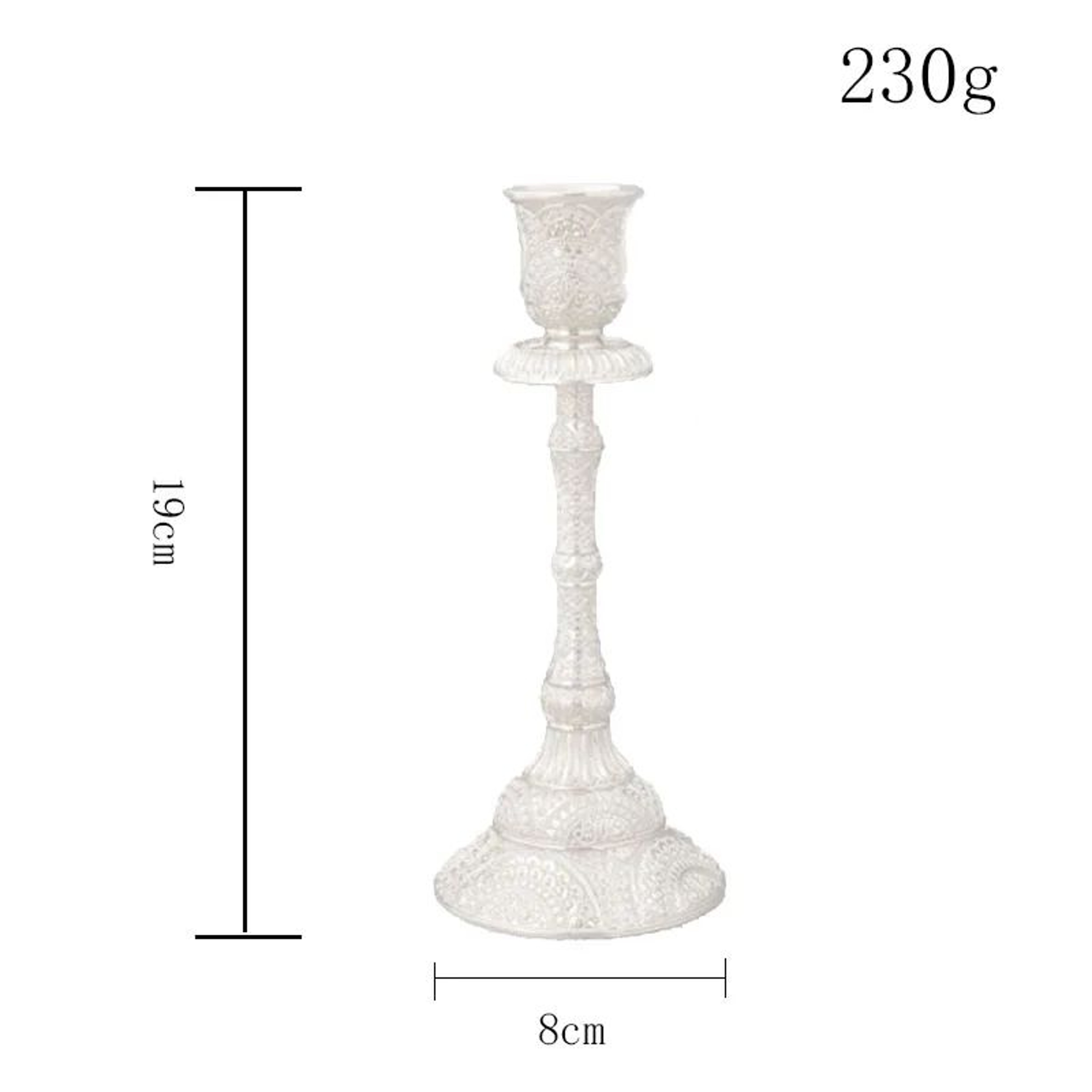 European Metal Candlestick Holders Set Of 2 Gold And Silver 9