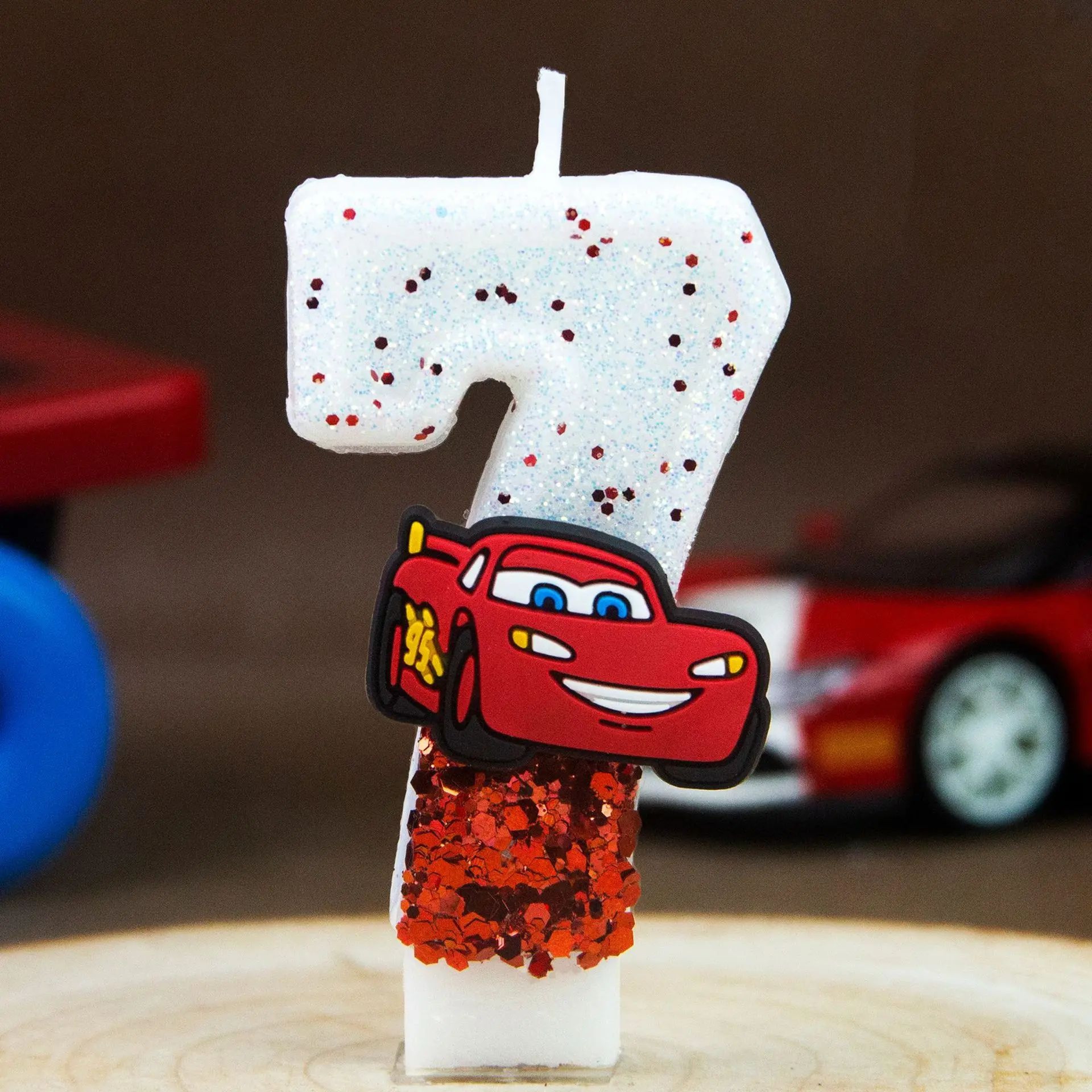 Racing Car Number Birthday Candle Cake Topper 0 To 9 13