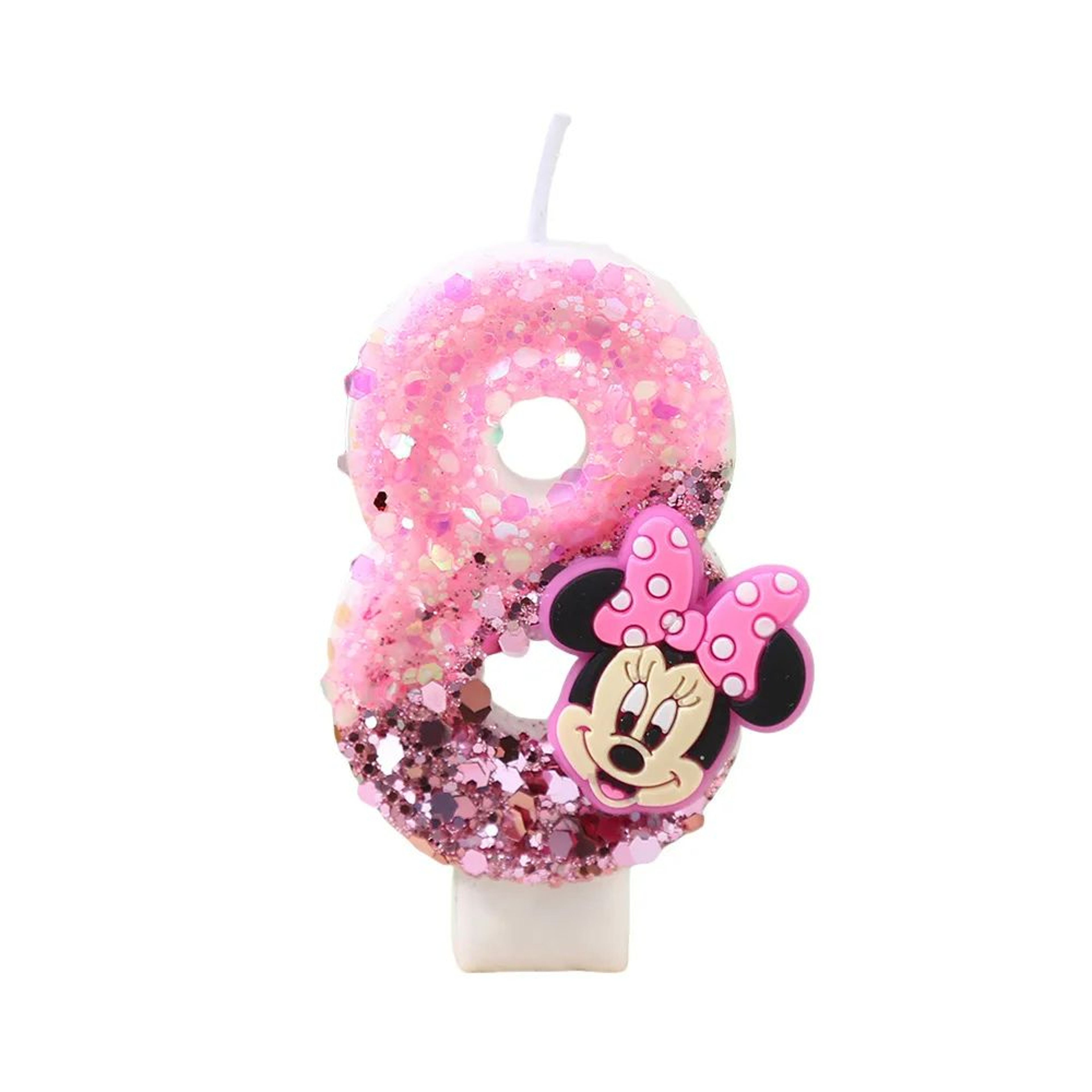 Cartoon Sequin Number Birthday Candle Cake Topper 0 To 9 3