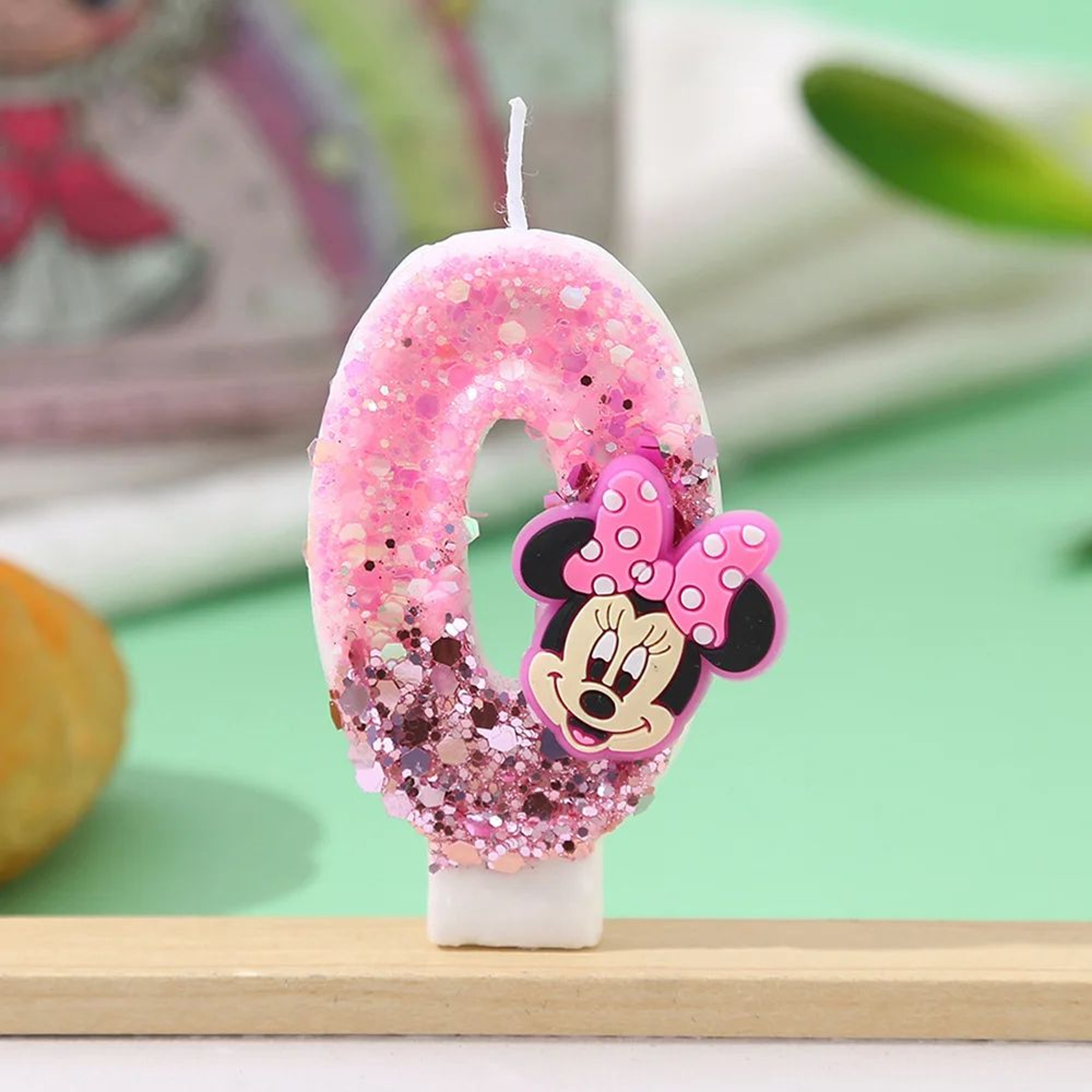 Cartoon Sequin Number Birthday Candle Cake Topper 0 To 9 4