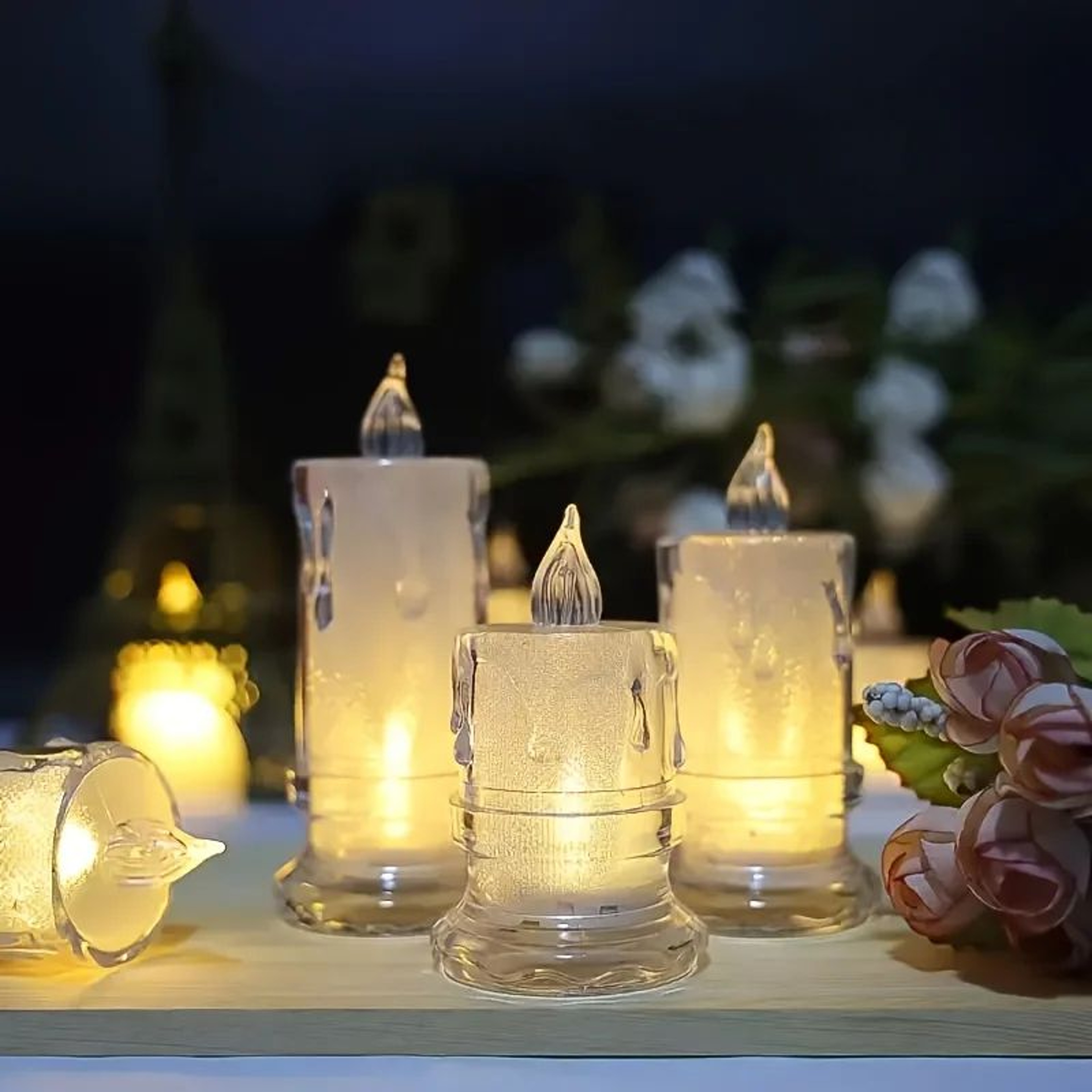 LED Flameless Candles Battery Included Set For Home Decor 1