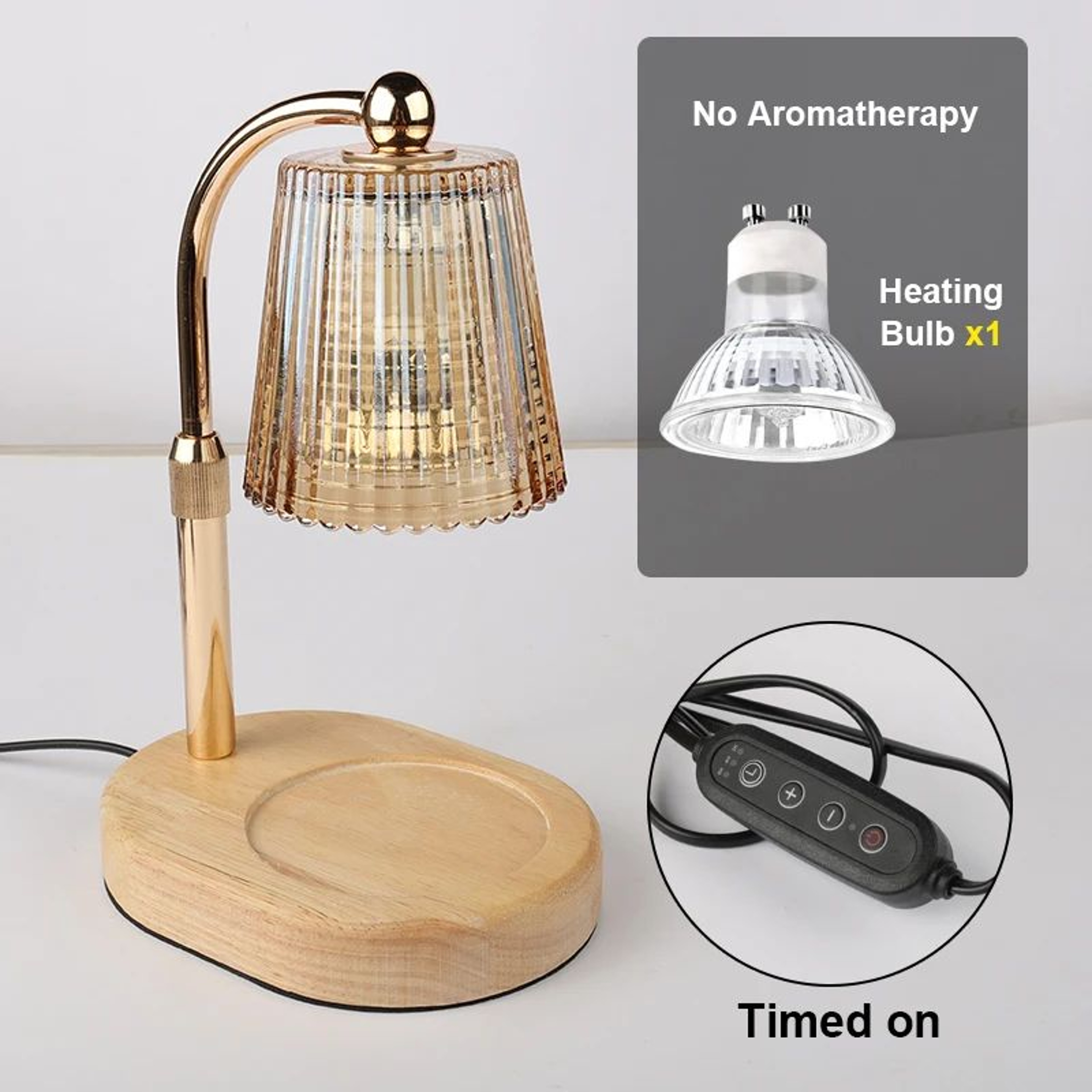50W Dimmable Candle Warmer Lamp With Timer And Adjustable Height 10