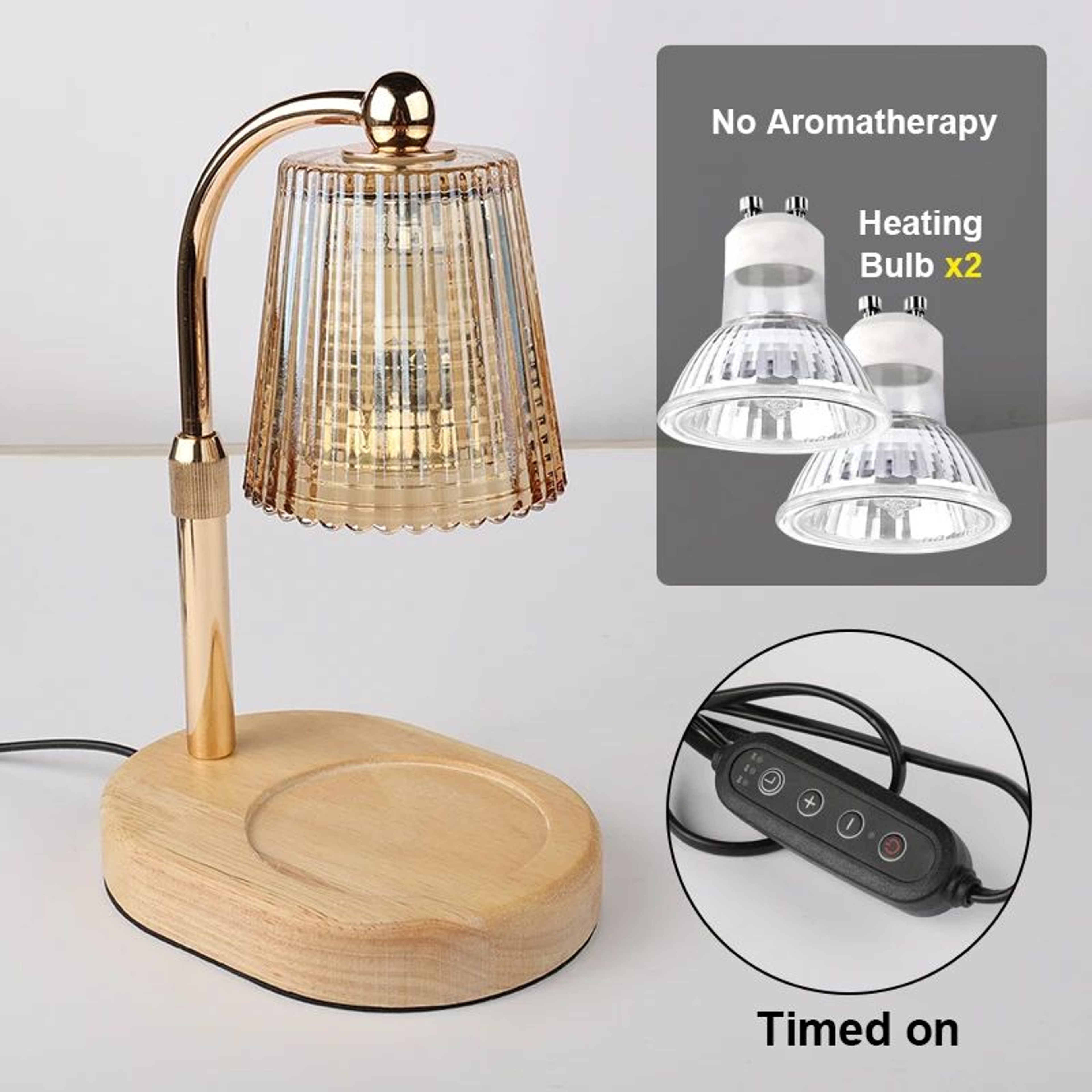 50W Dimmable Candle Warmer Lamp With Timer And Adjustable Height 11
