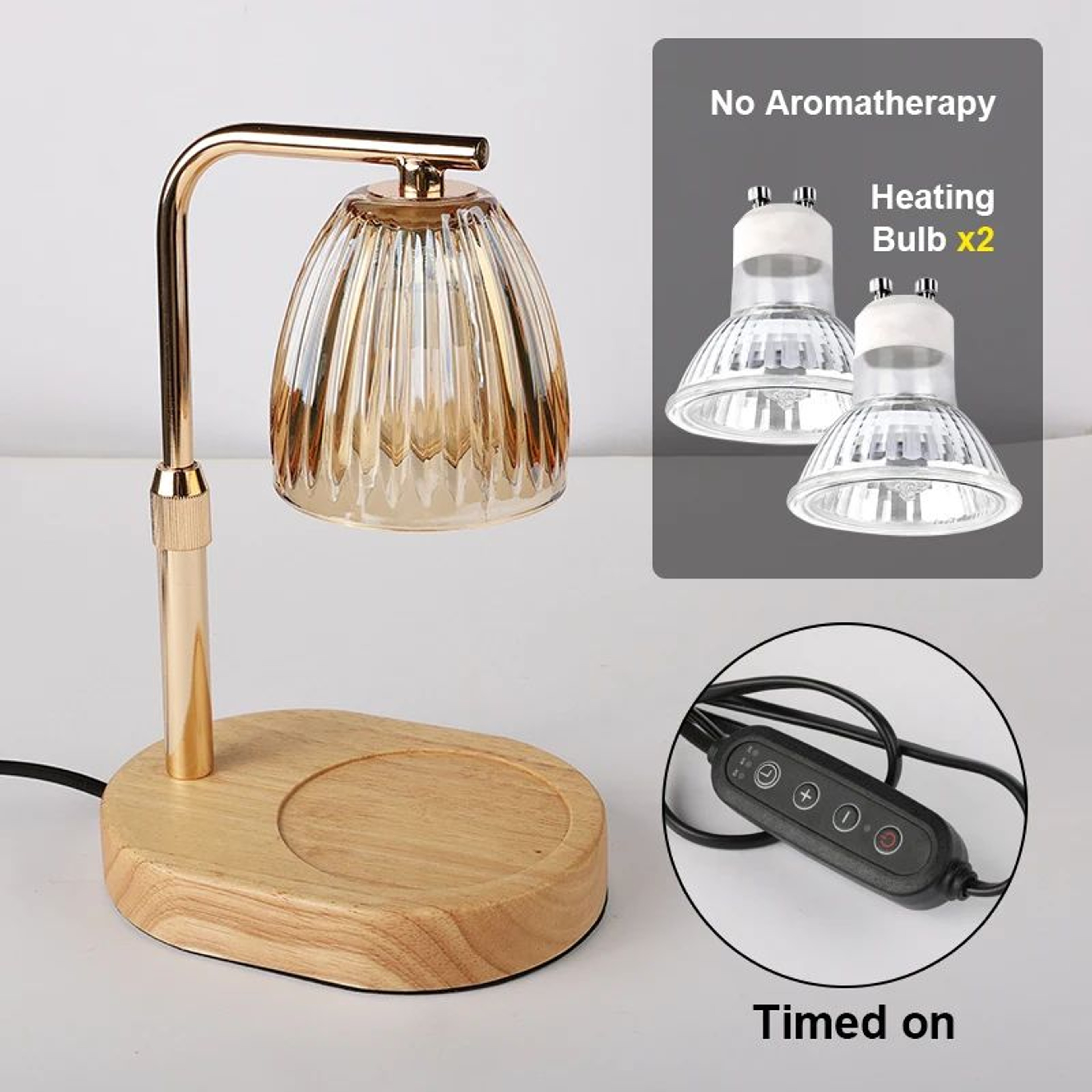 50W Dimmable Candle Warmer Lamp With Timer And Adjustable Height 14