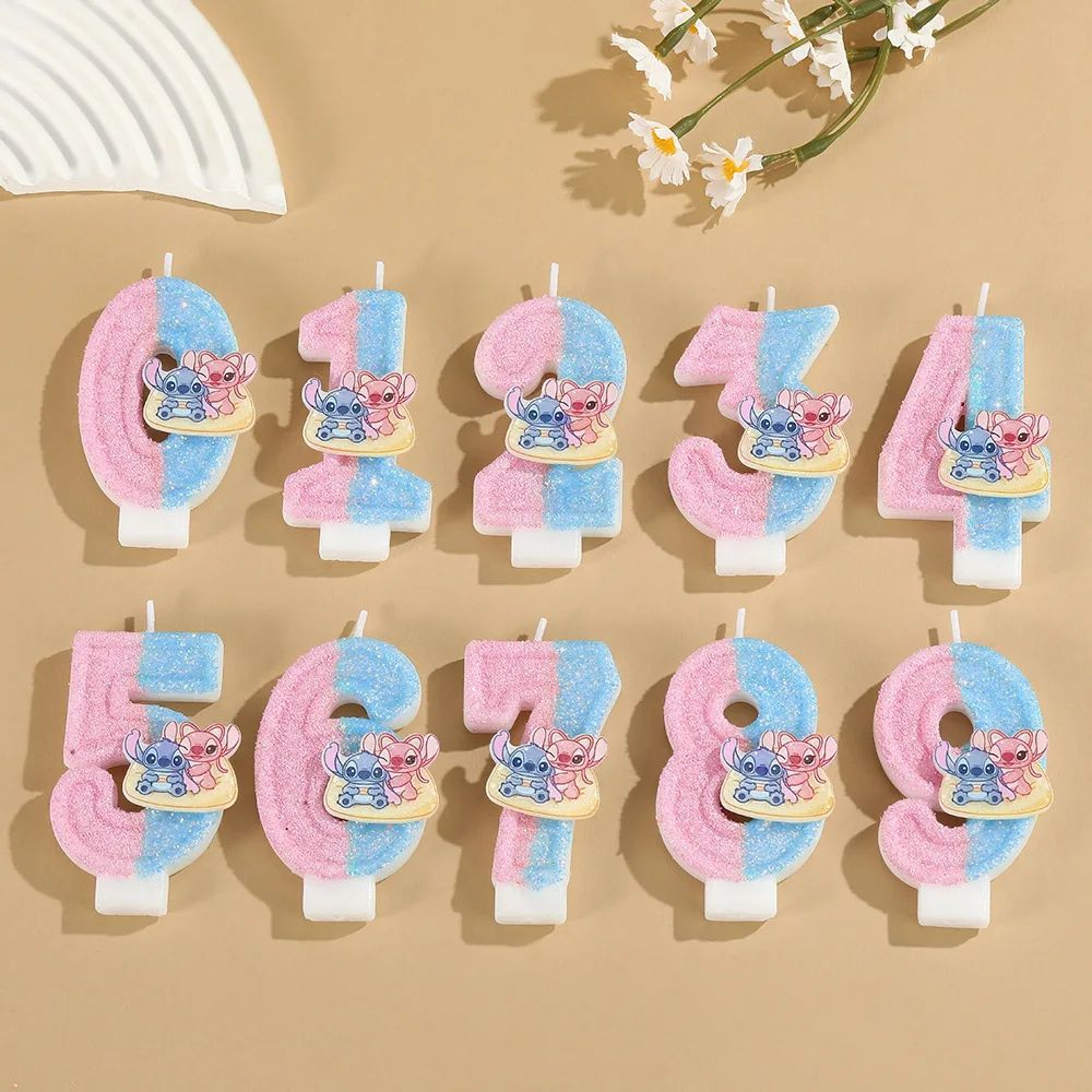 Cartoon Stitch Number Birthday Candle For Cake Decoration 1