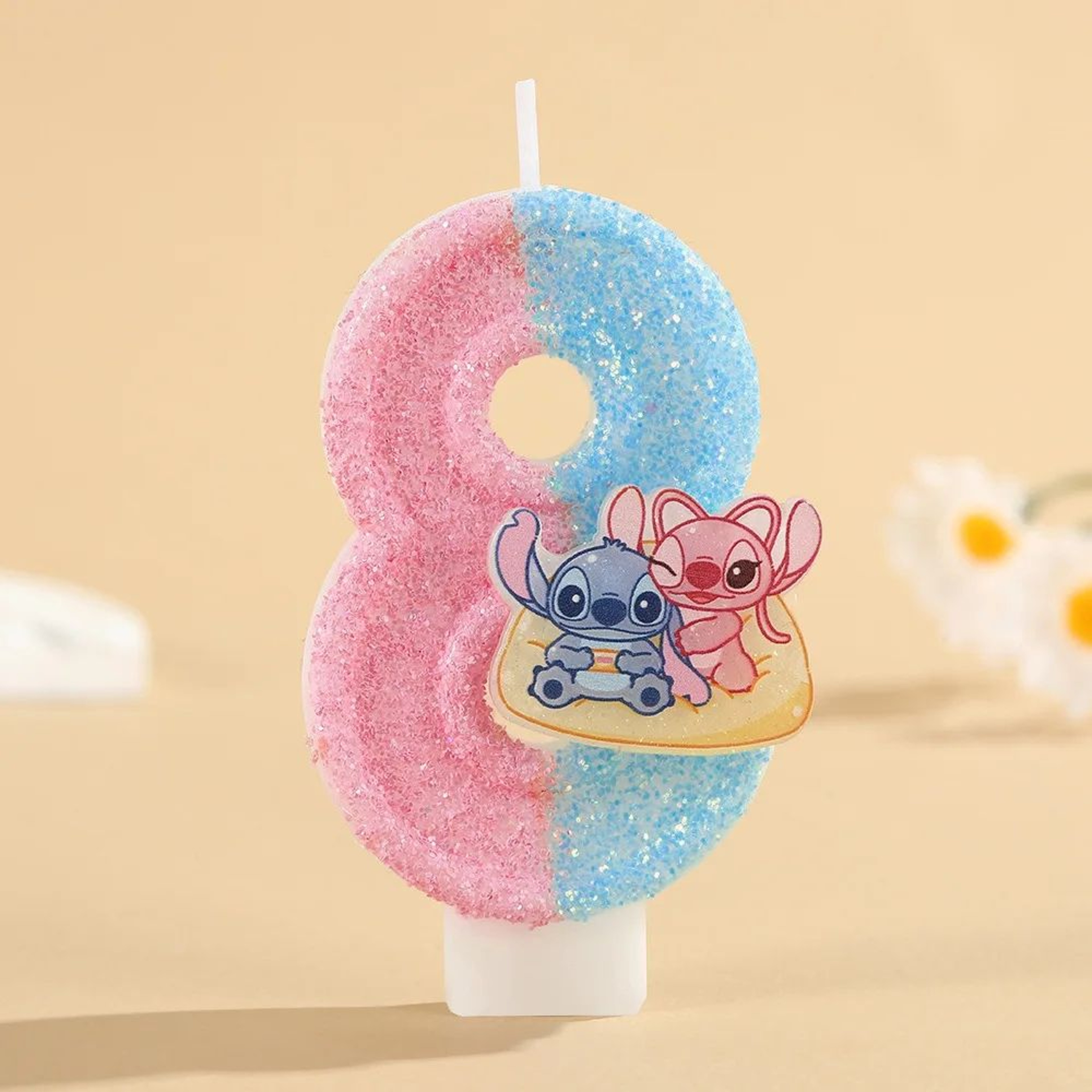 Cartoon Stitch Number Birthday Candle For Cake Decoration 12
