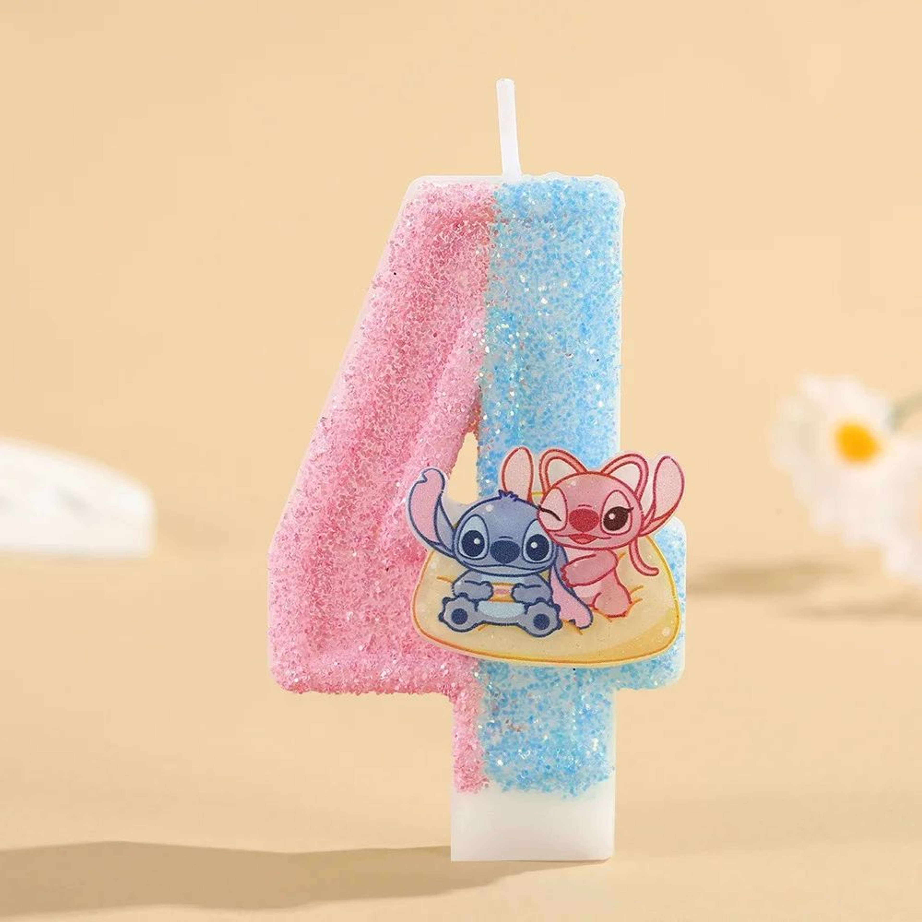 Cartoon Stitch Number Birthday Candle For Cake Decoration 8