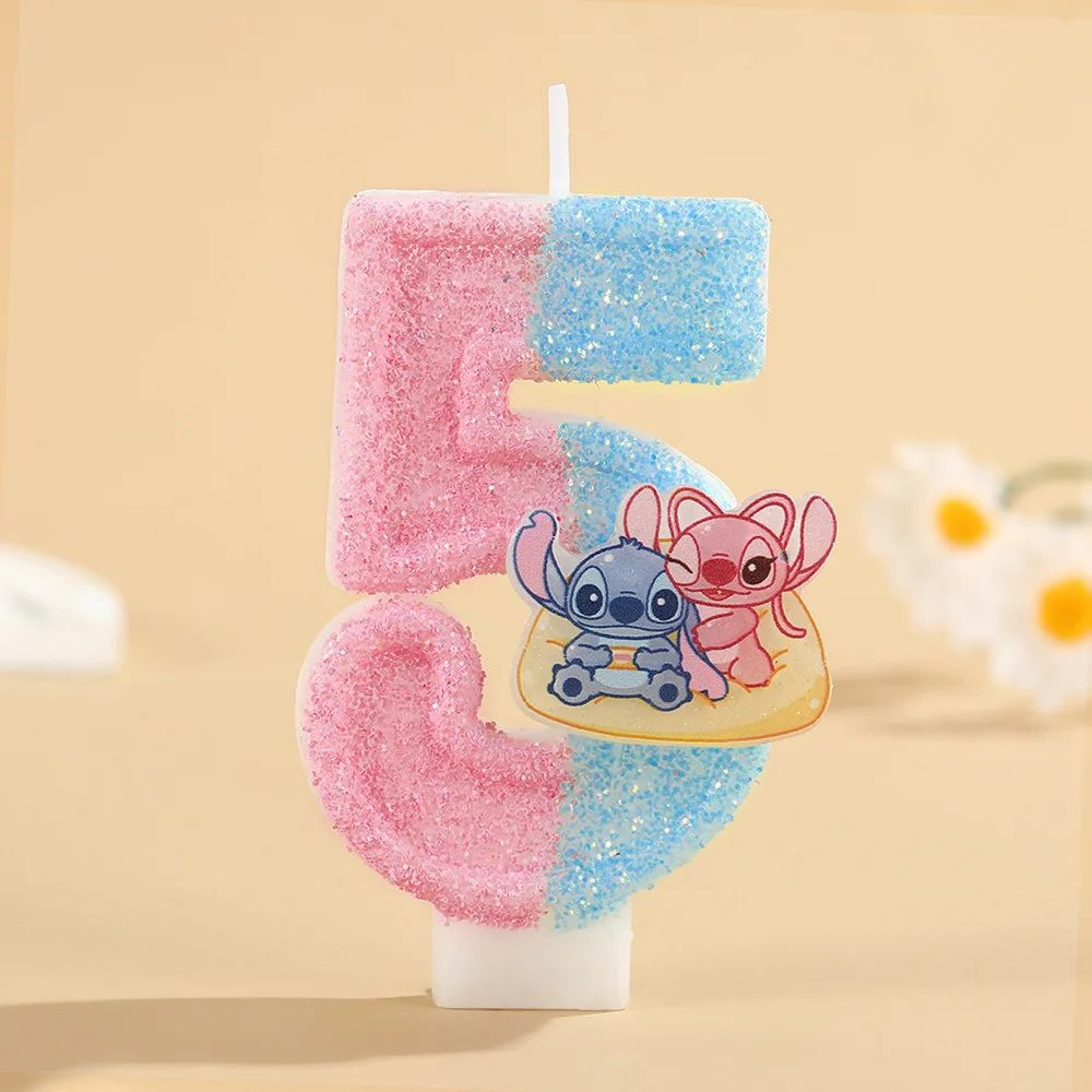 Cartoon Stitch Number Birthday Candle For Cake Decoration 9