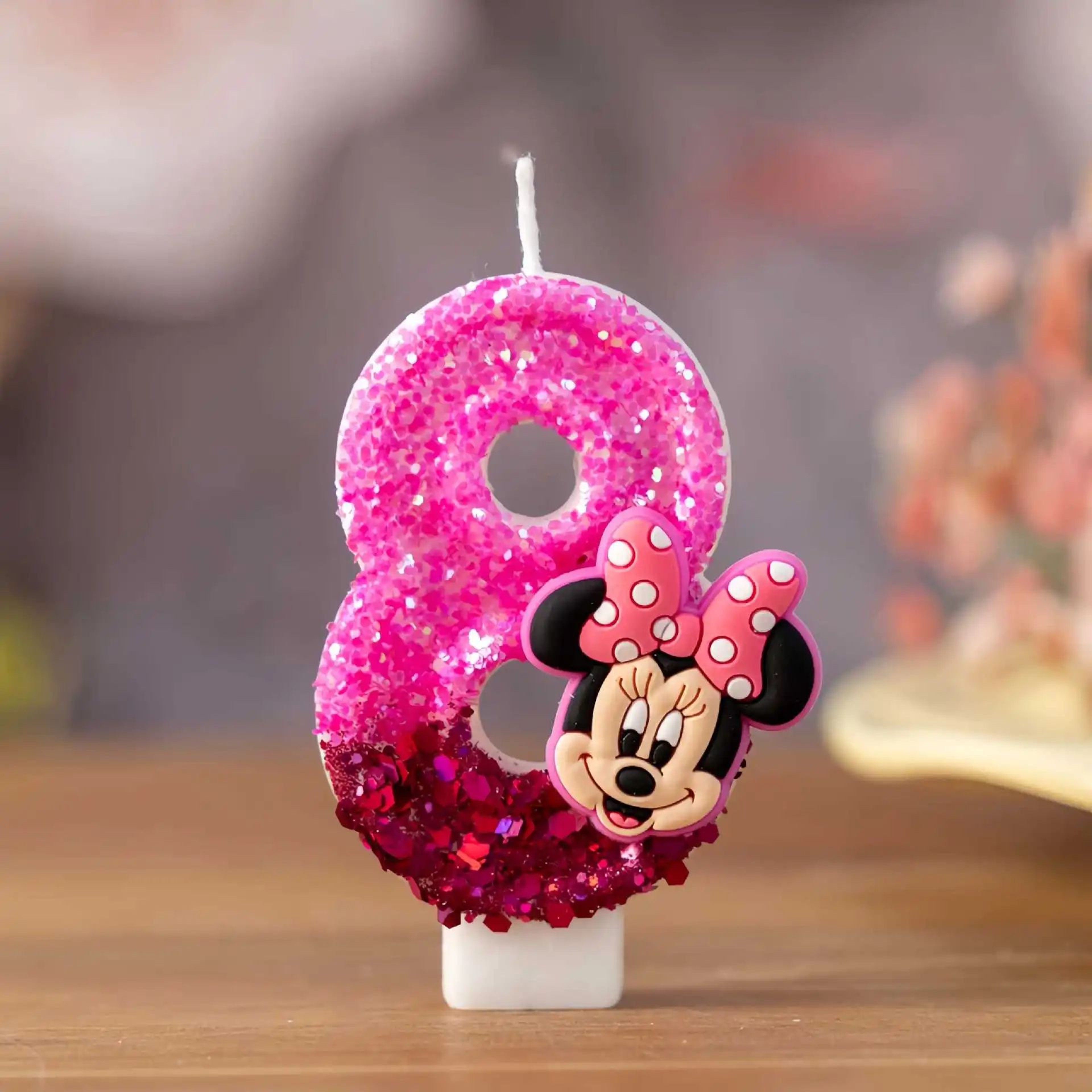 Cute Minnie Number Birthday Candle For Cake Decoration 3
