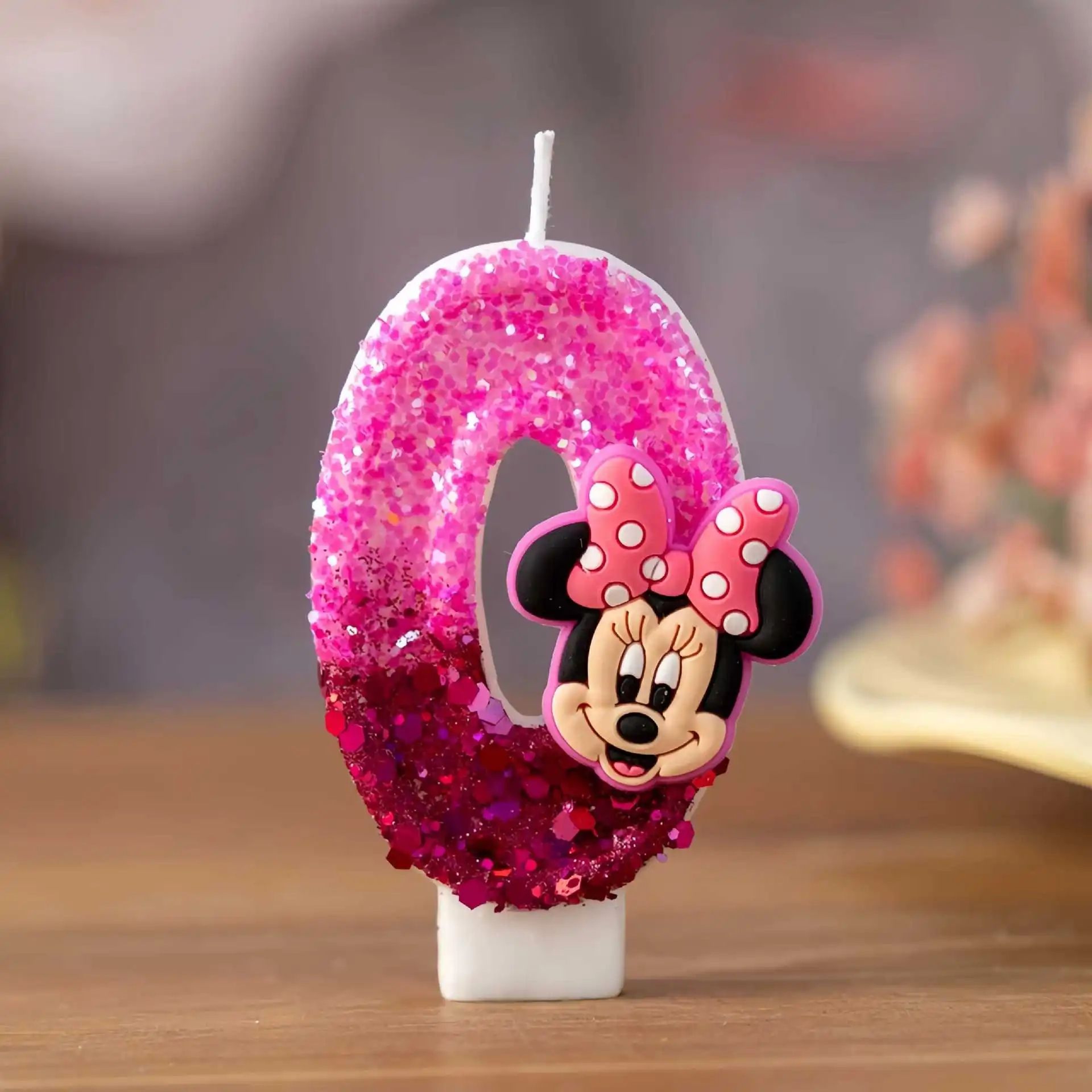 Cute Minnie Number Birthday Candle For Cake Decoration 6