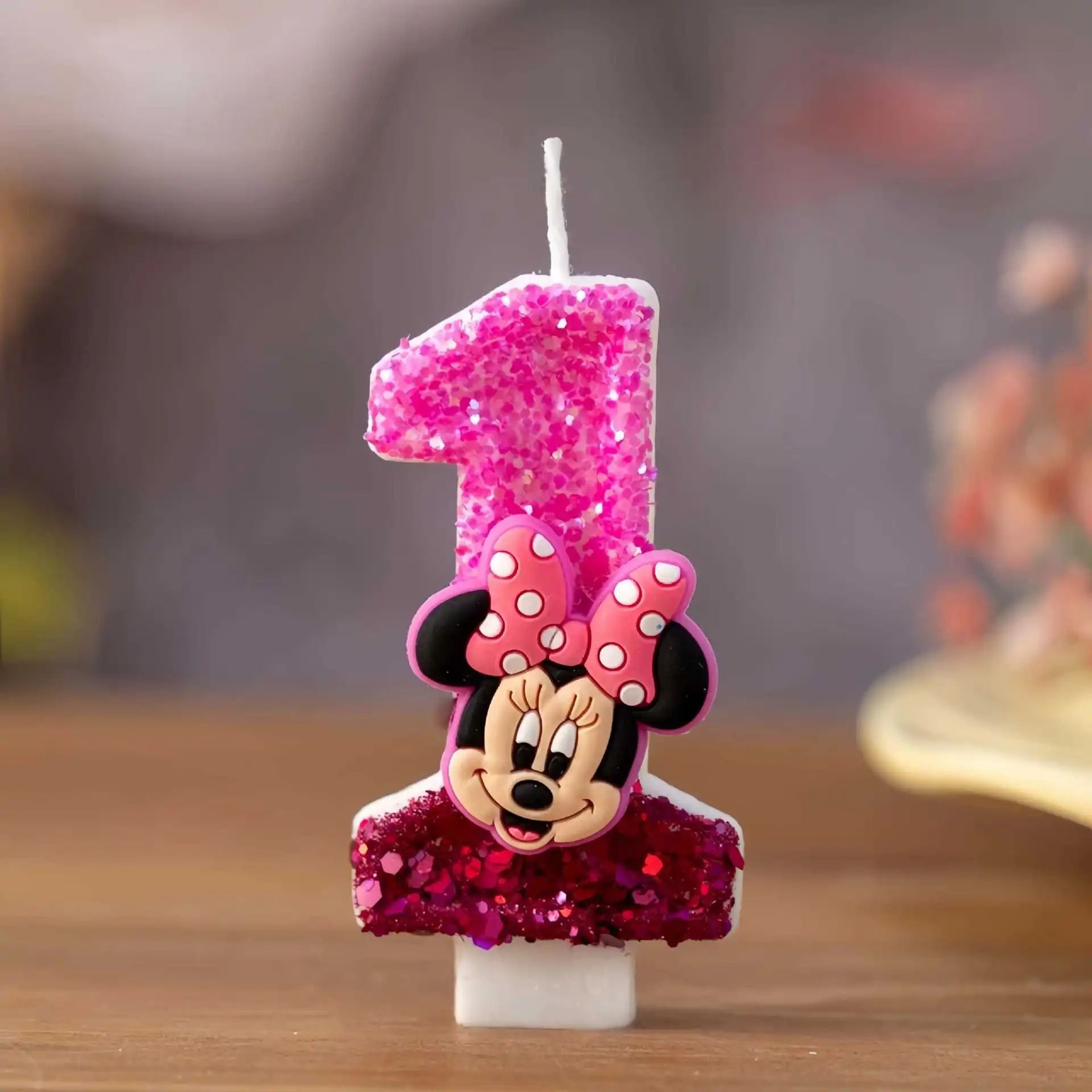 Cute Minnie Number Birthday Candle For Cake Decoration 7