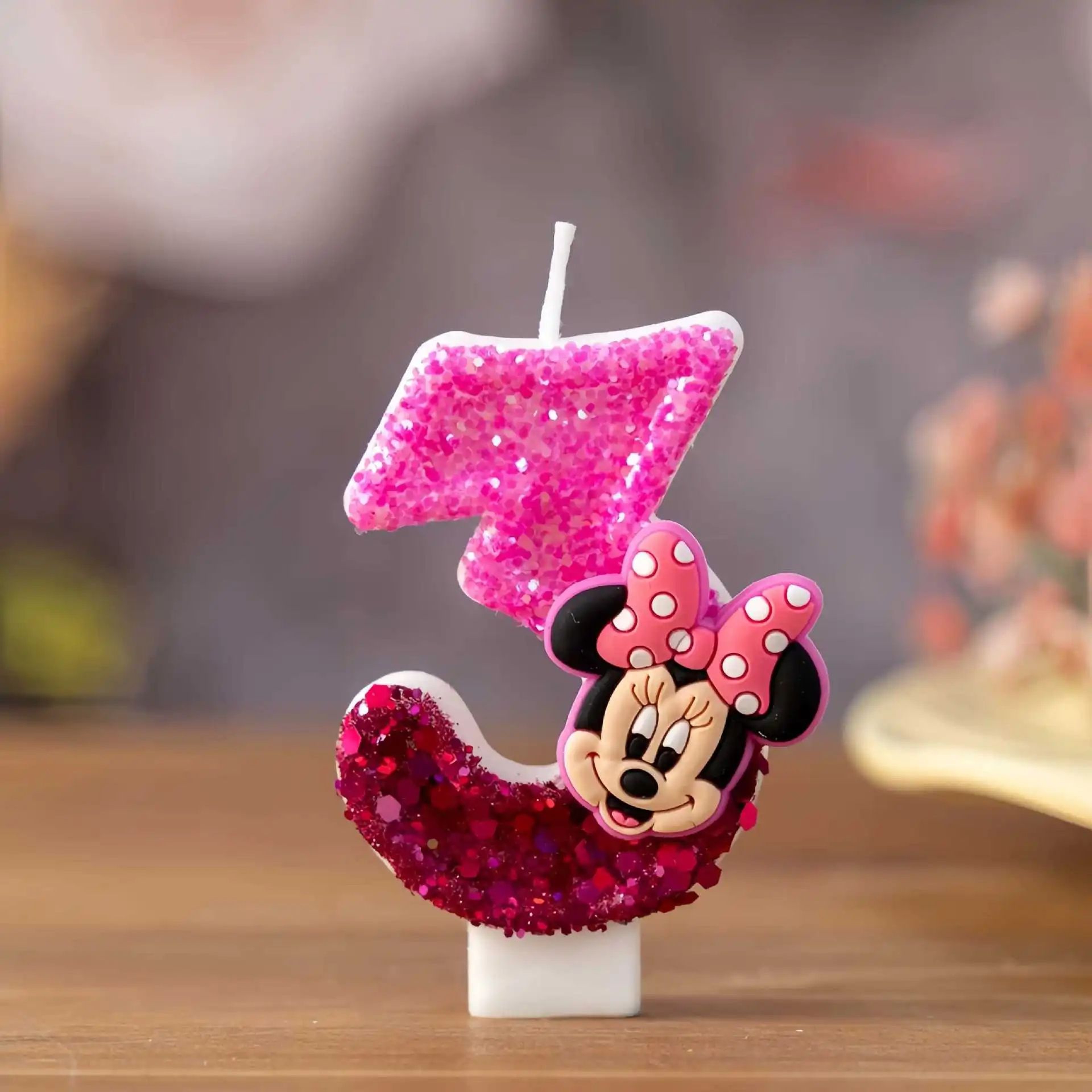 Cute Minnie Number Birthday Candle For Cake Decoration 9