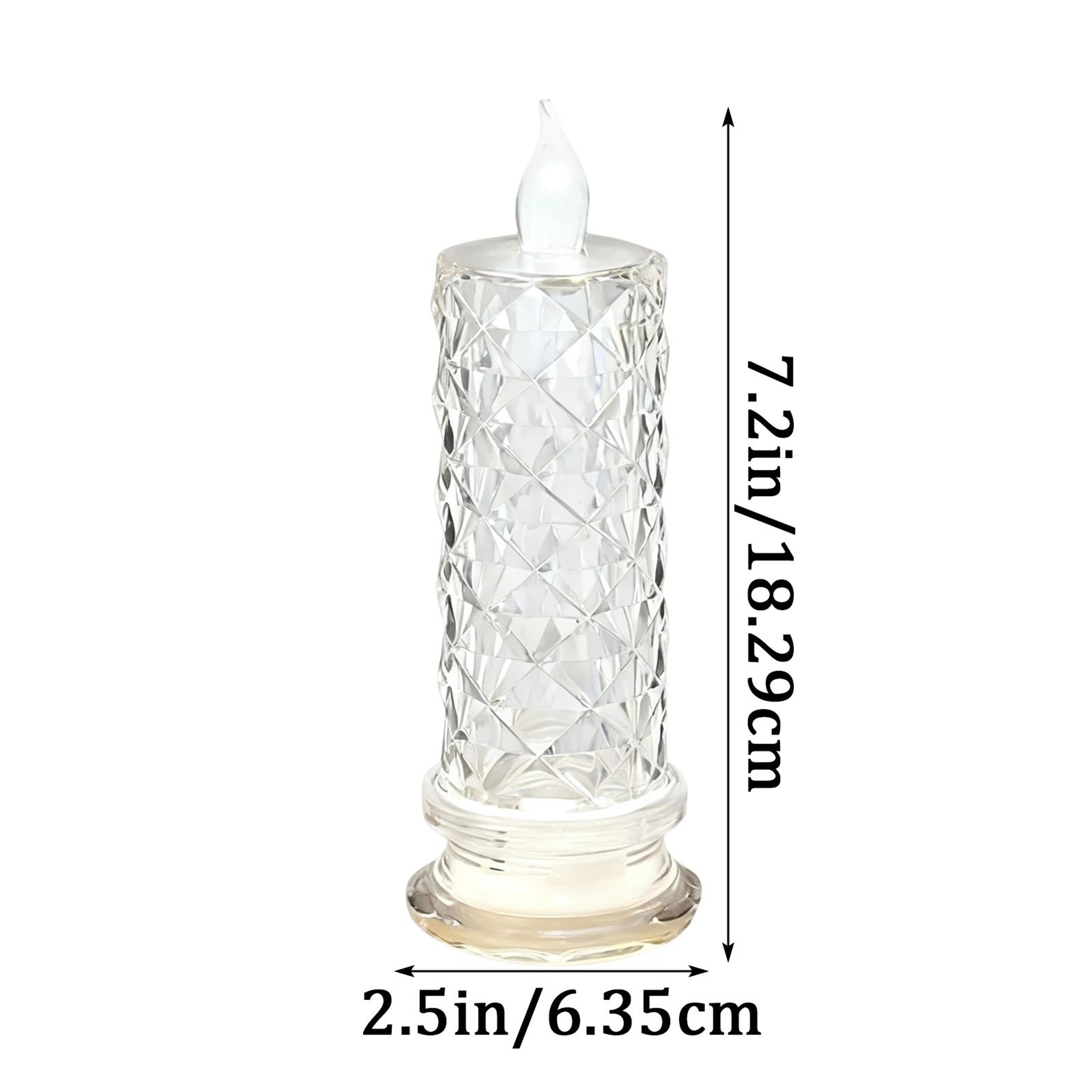 Rose Crystal Flameless LED Candle Decorative Light 2