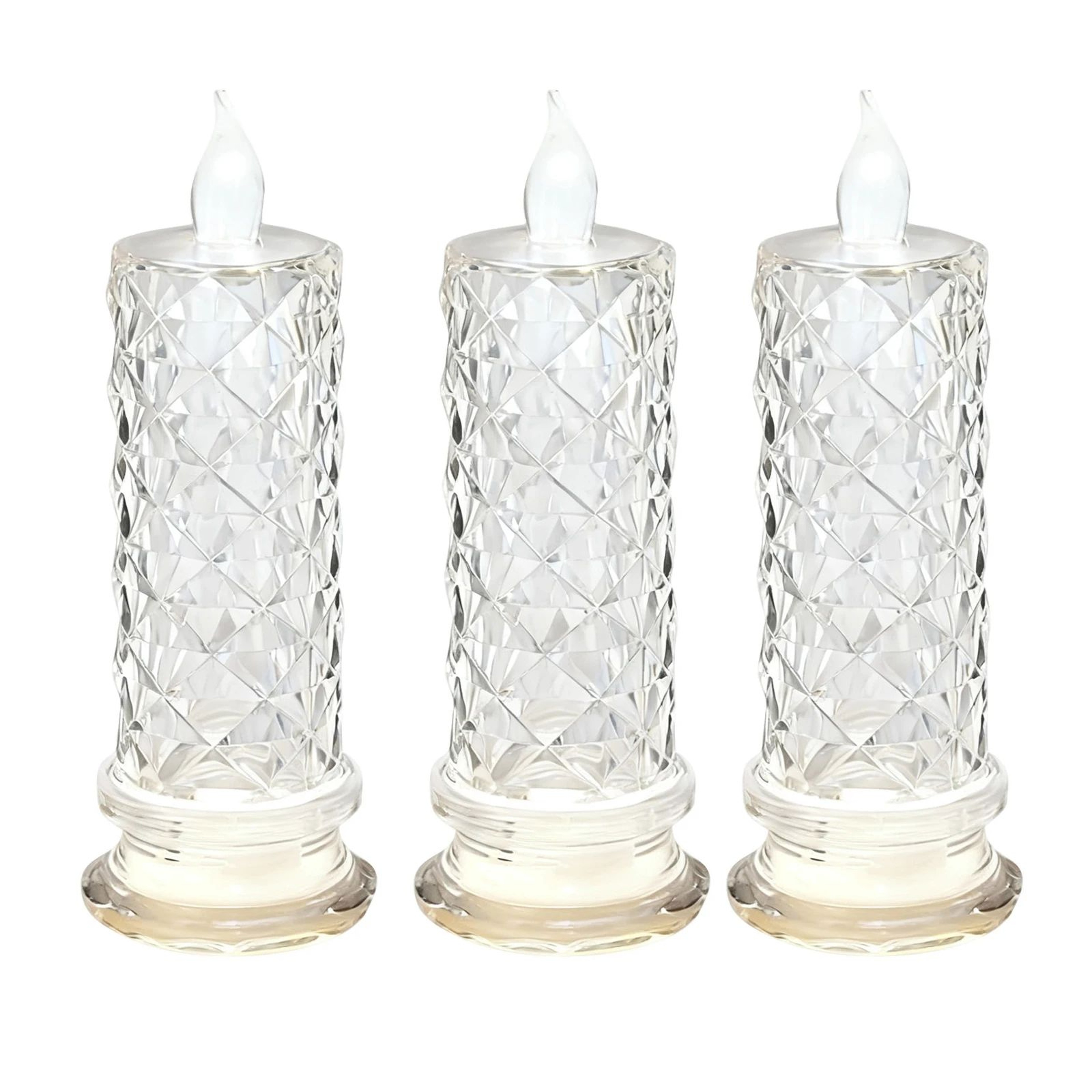 Rose Crystal Flameless LED Candle Decorative Light 7
