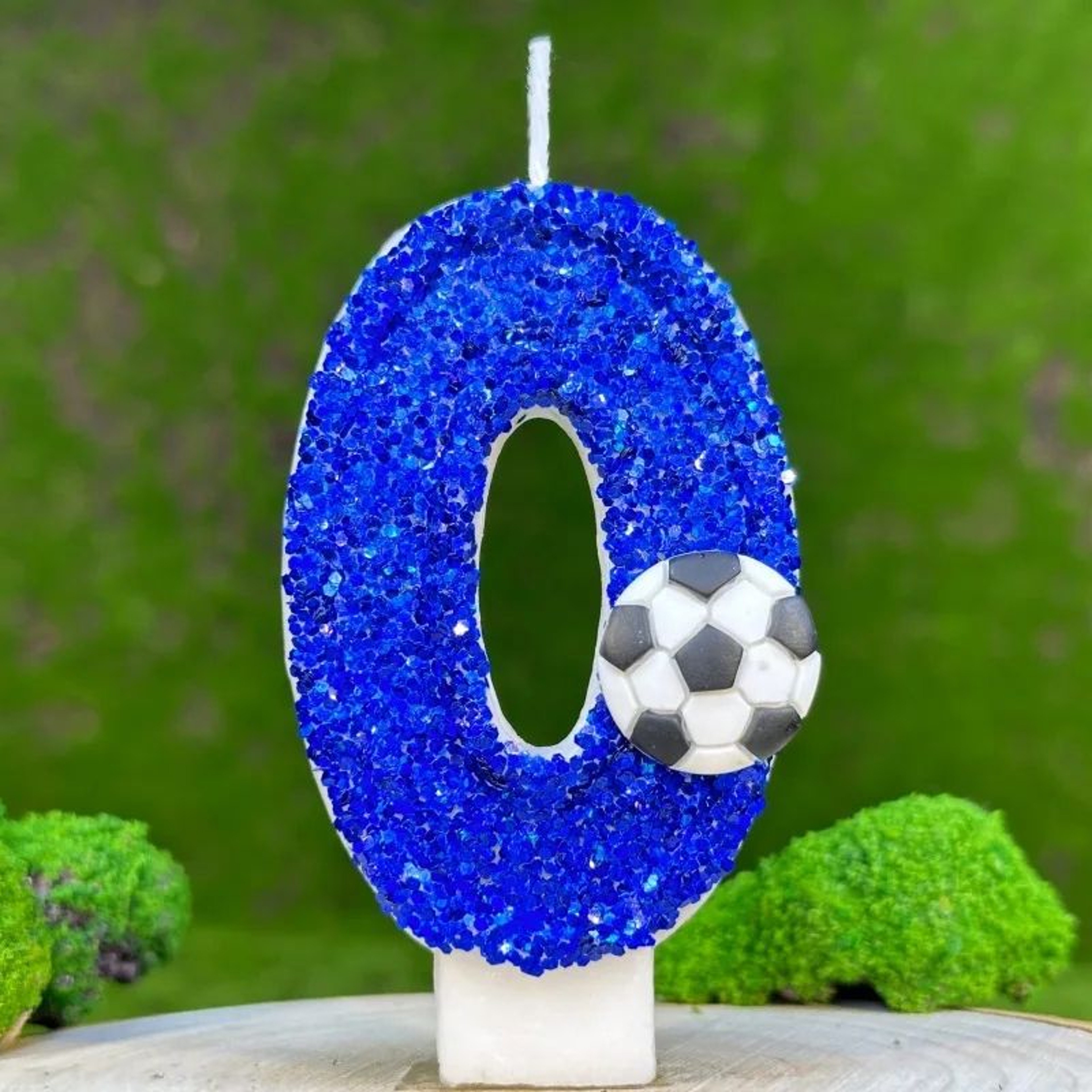 Football Number Birthday Candle Cake Topper 2
