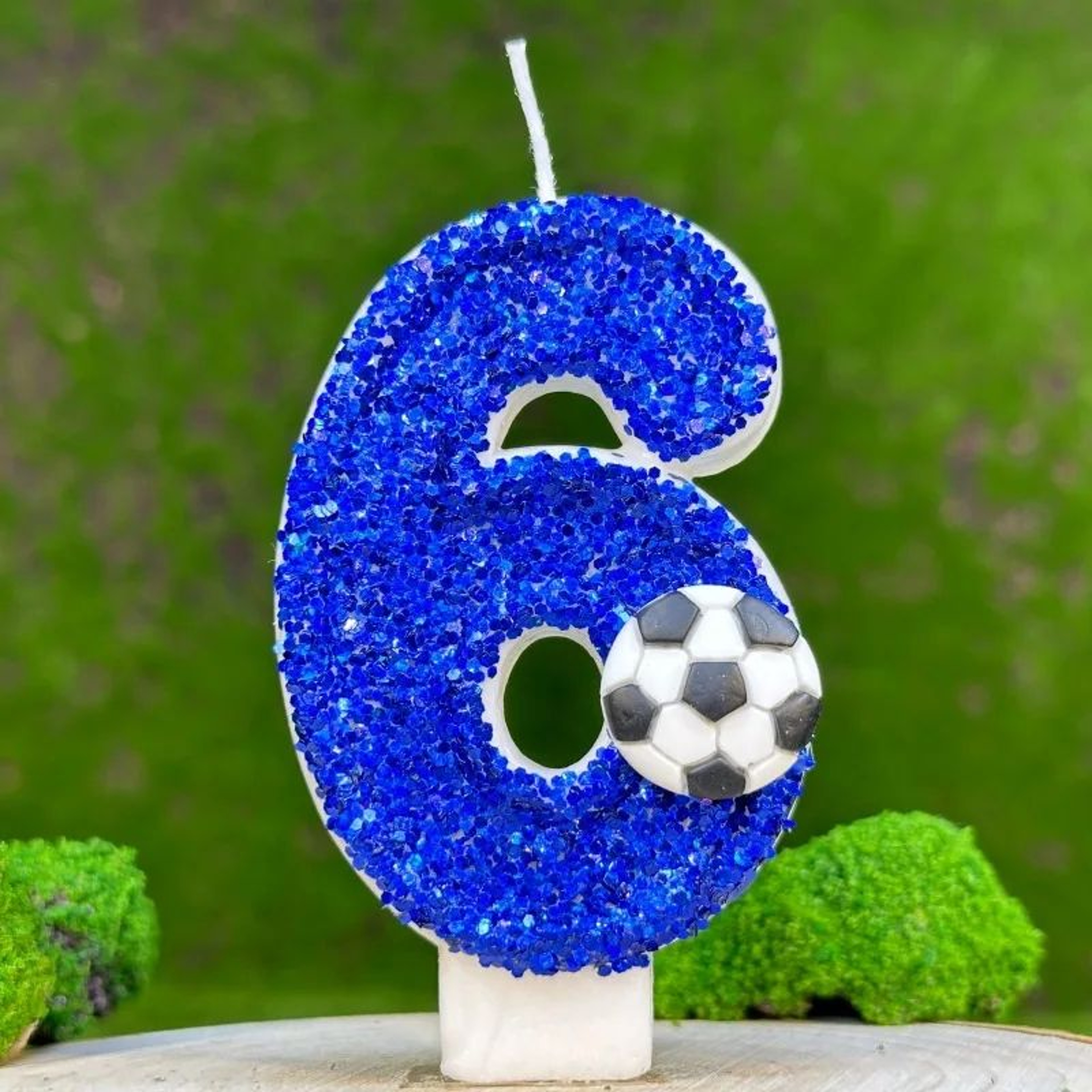 Football Number Birthday Candle Cake Topper 8