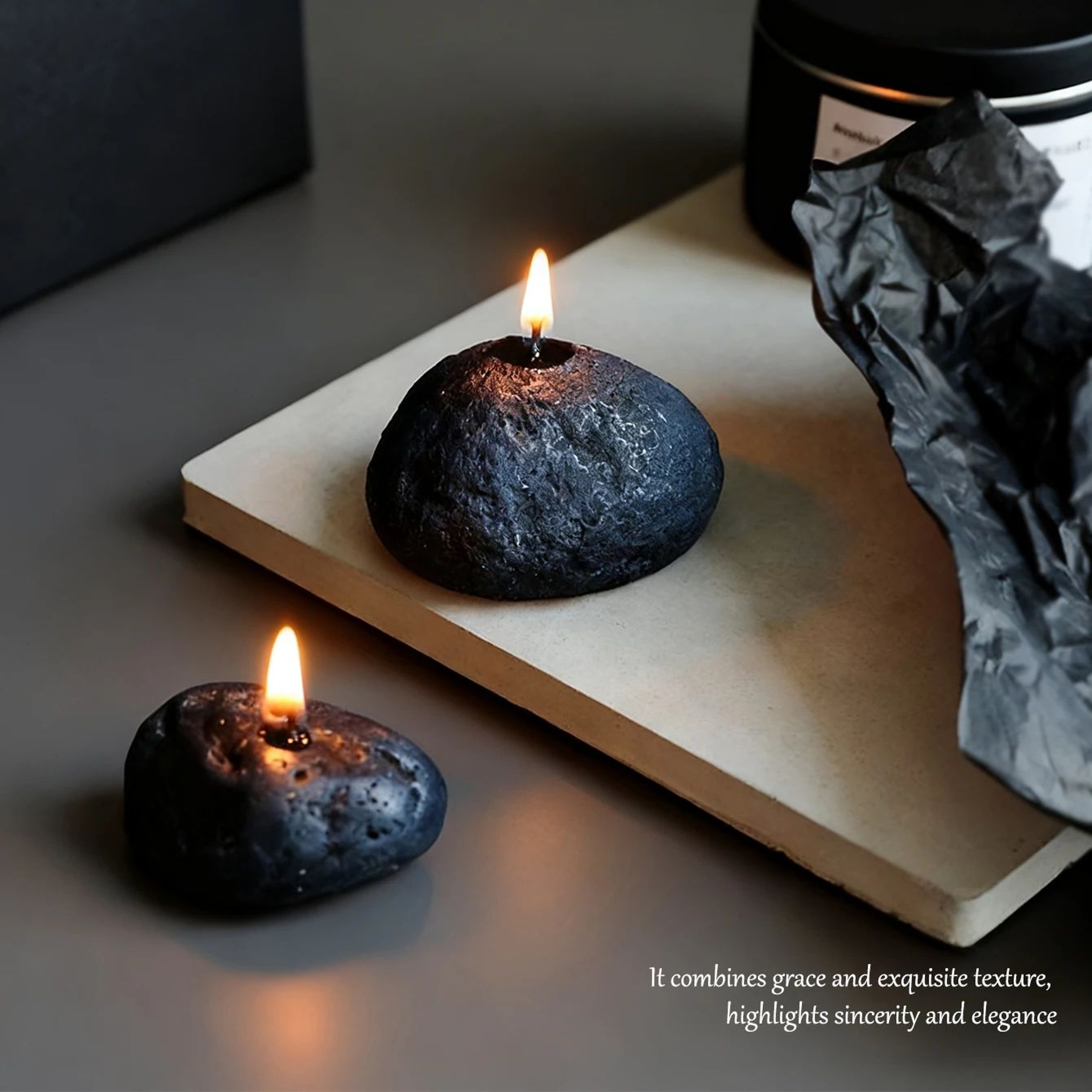 Handmade Meteorite Scented Candle With Oriental Woody Fragrance 2