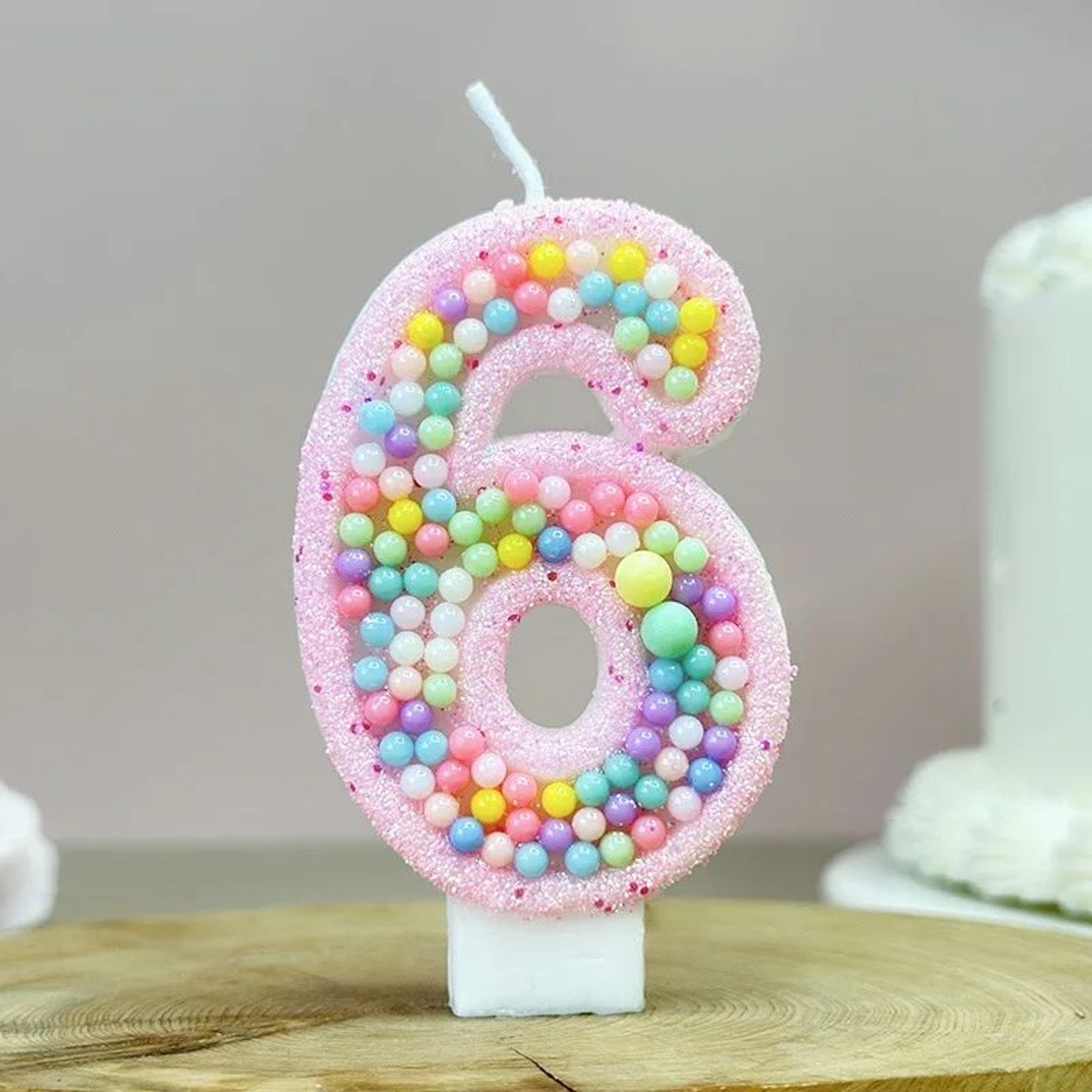 Macaron Number Birthday Cake Candle 3