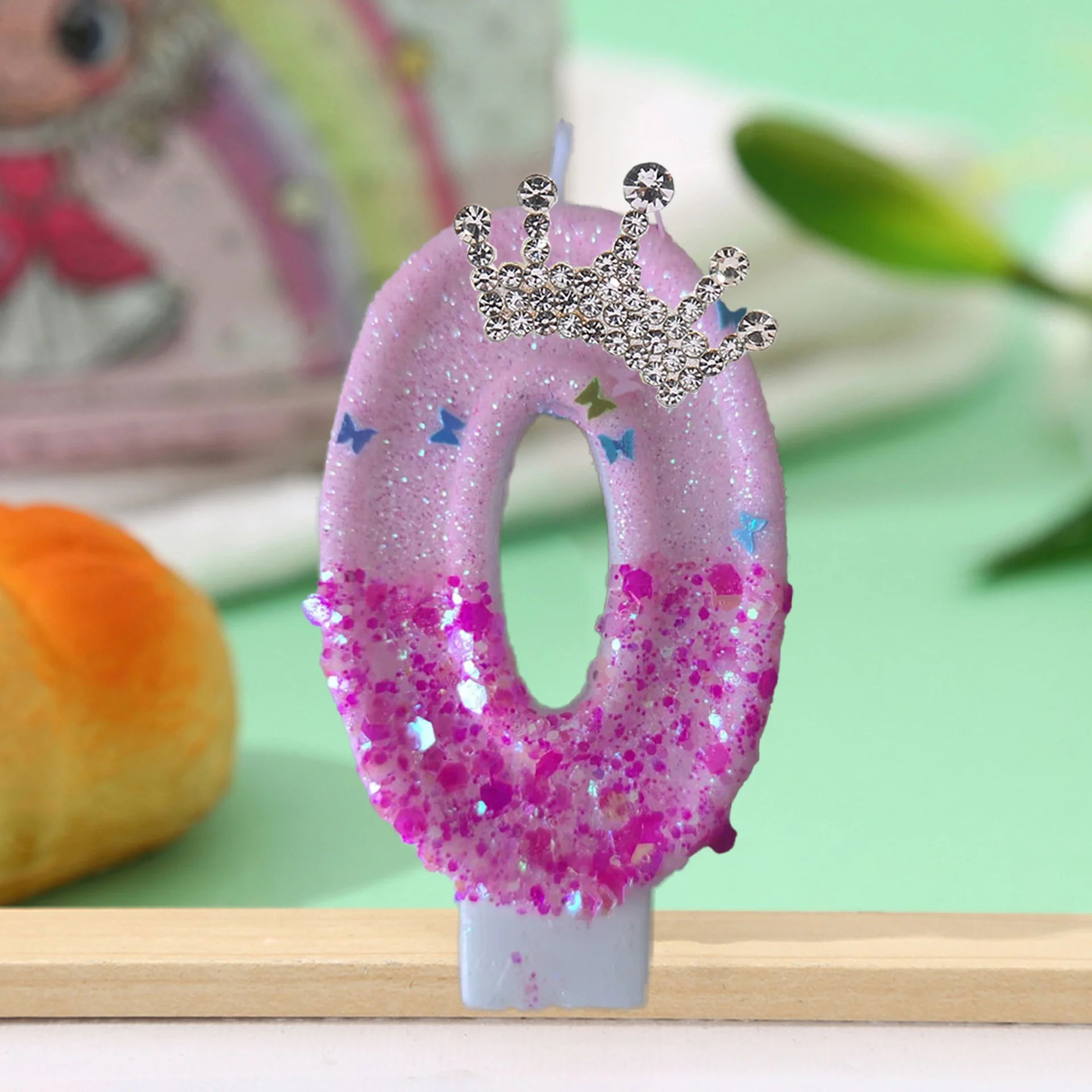 Princess Crown Number Birthday Cake Candle 2