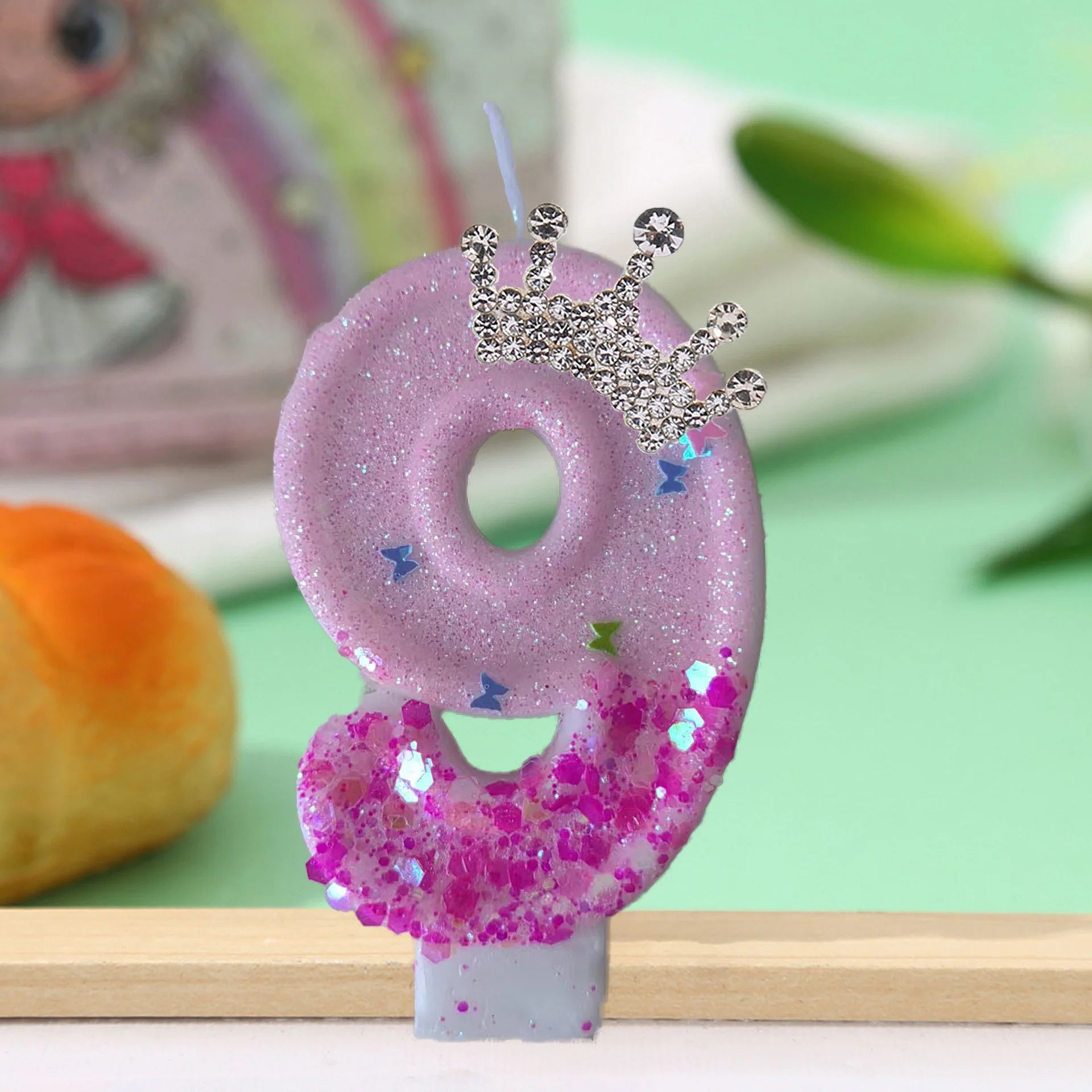 Princess Crown Number Birthday Cake Candle 11